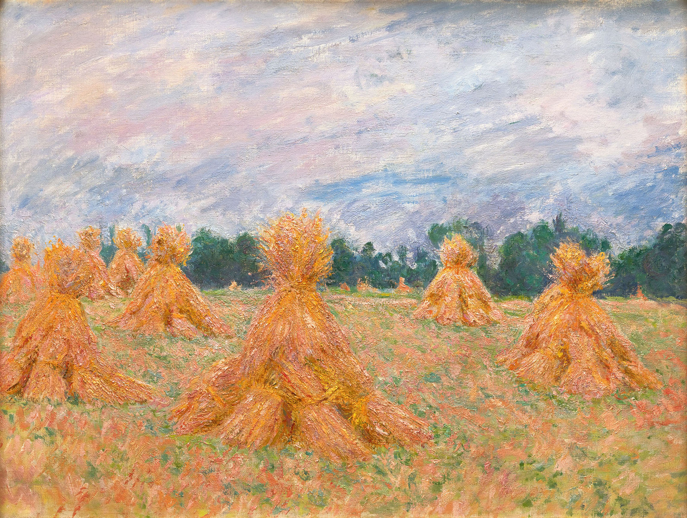 Blanche Hoschede-Monet, La Moisson (Les Moyettes), circa 1885