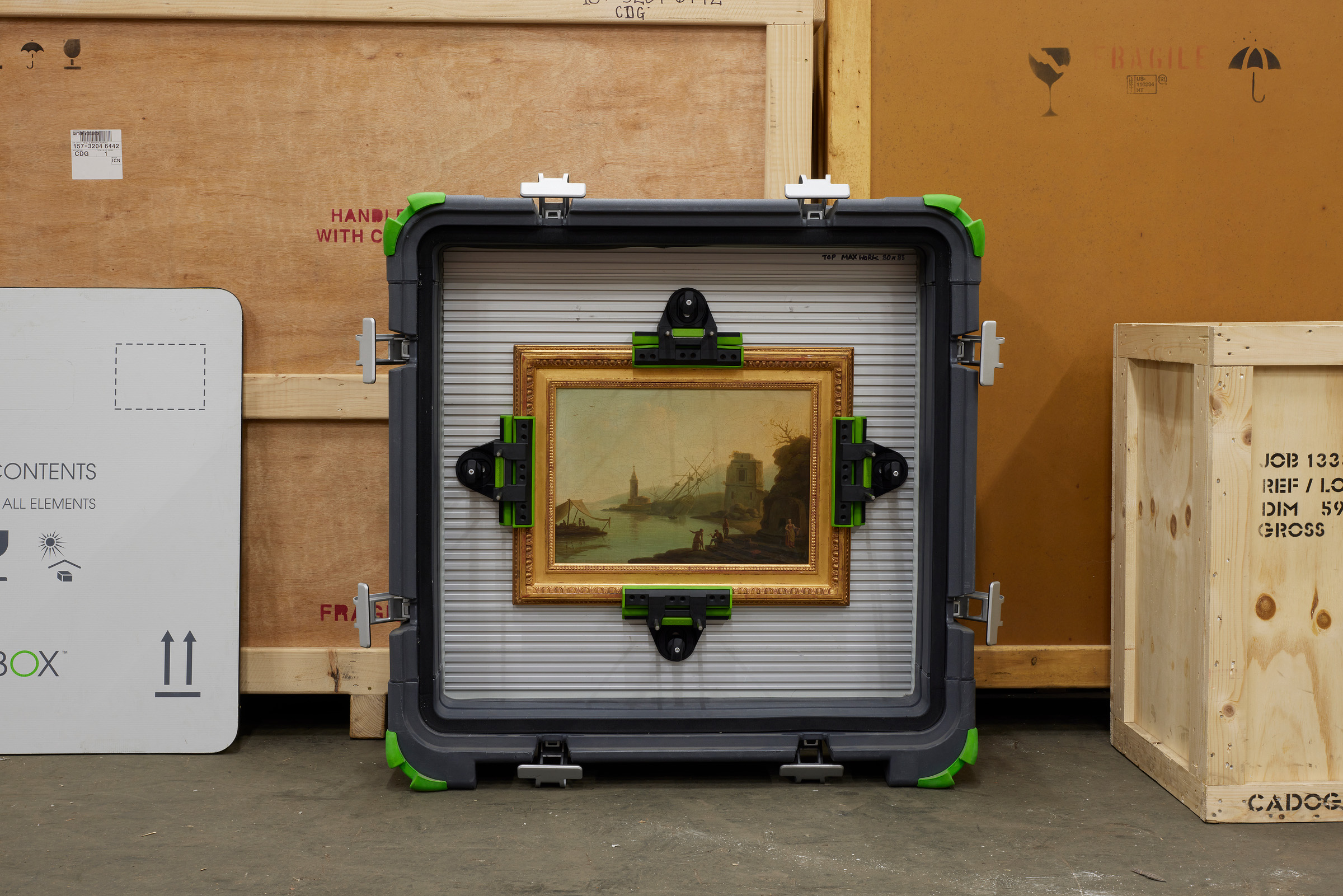 Shipping art in reusable Rokbox crates is helping to reduce Christie's carbon footprint