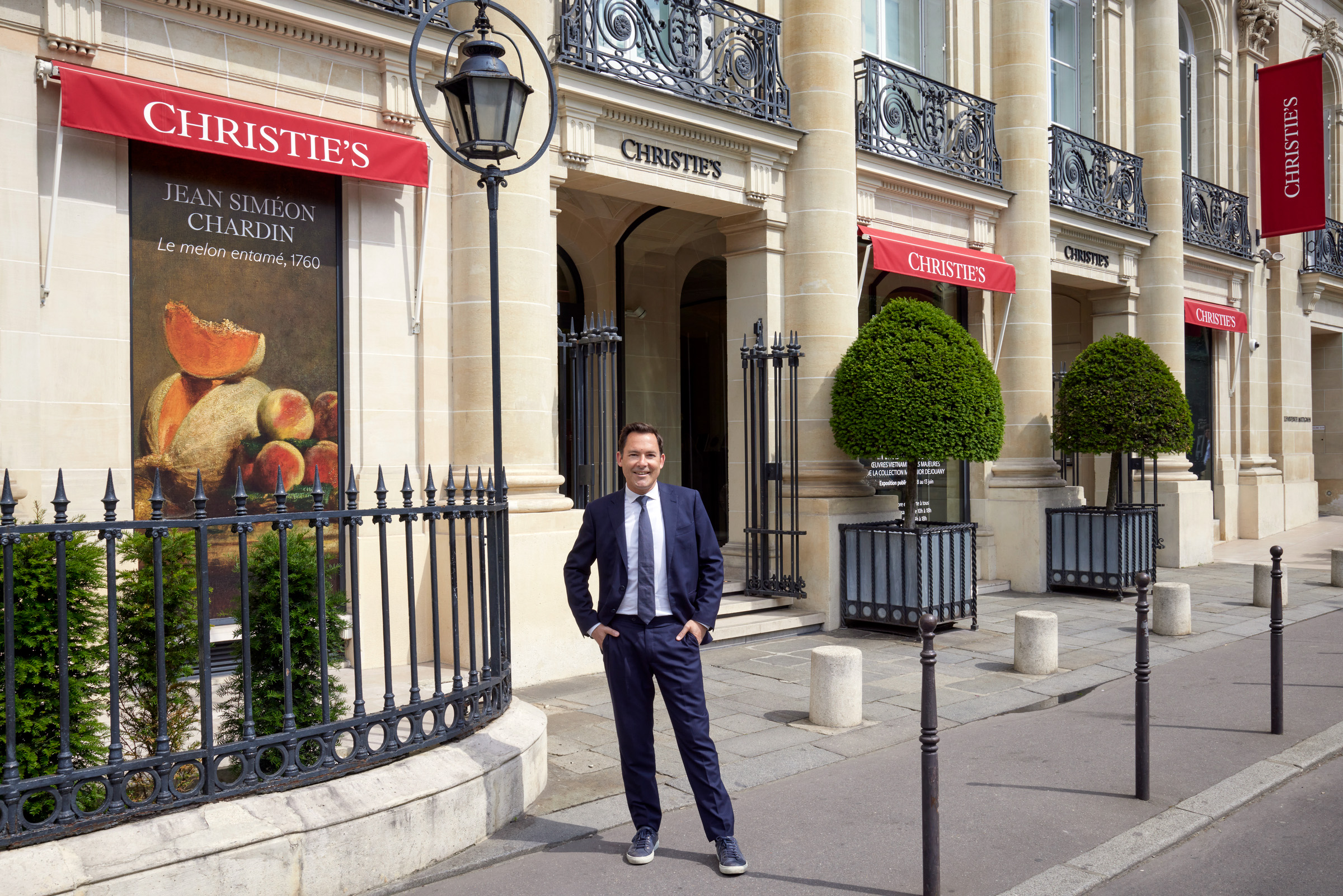 'We want to be a leading voice in the conversation about the art world's impact on the planet.' Pradels at Christie's on Avenue Matignon in Paris
