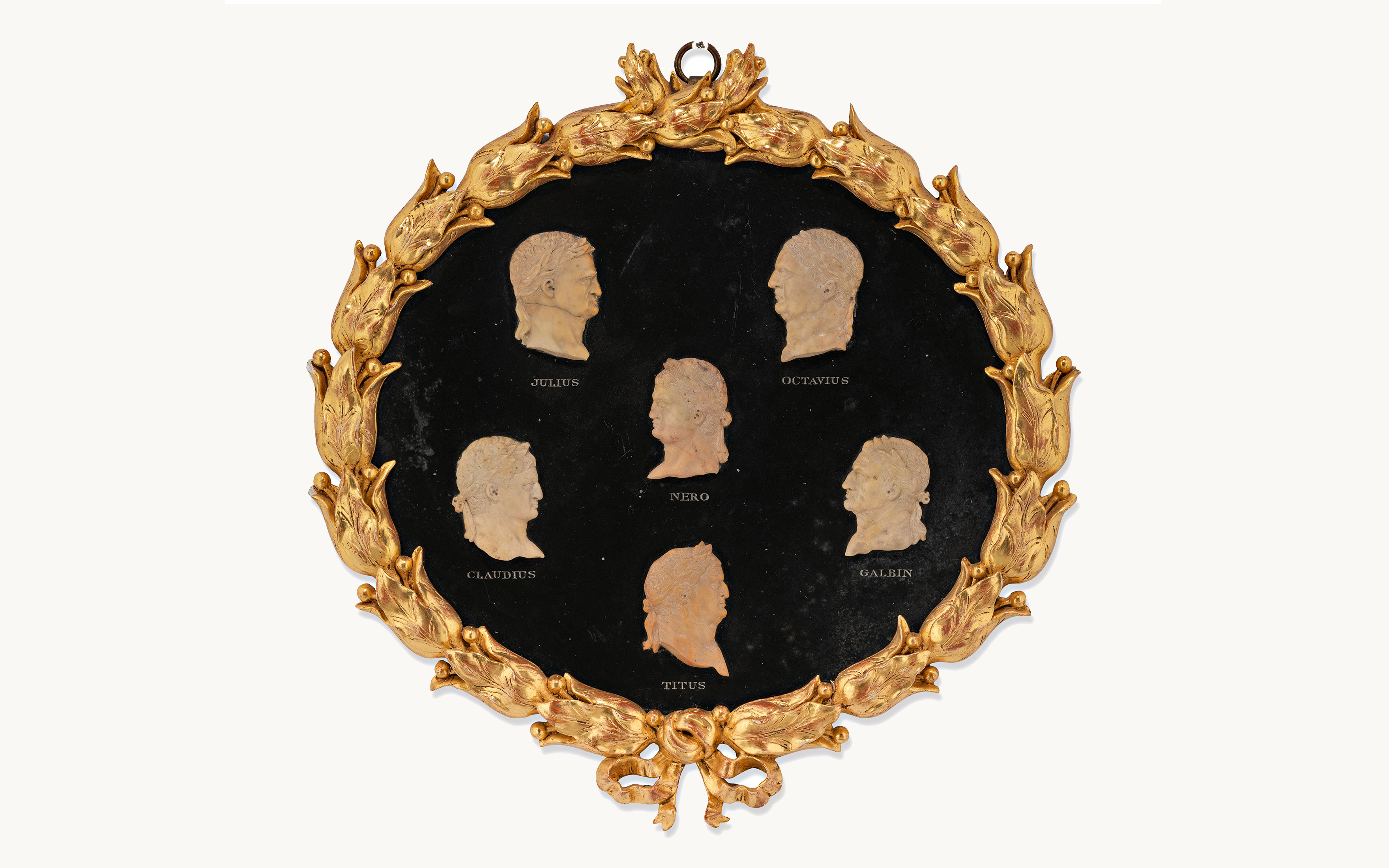 An Italian marble and giallo 'Grand Tour' relief of Roman emperors, first half 19th century, sold for £4,000 on 16 November 2021 at Christie's Online