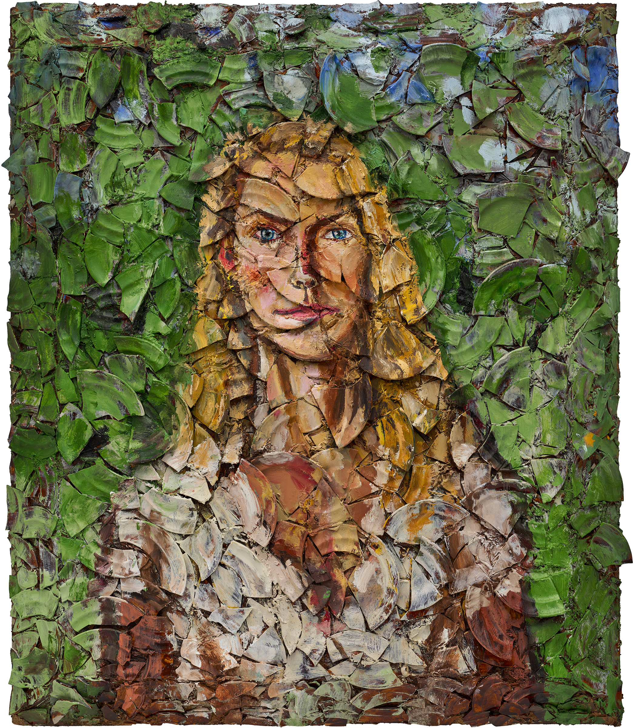 Julian Schnabel, Untitled (Portrait of Louise Kugelberg), 2019