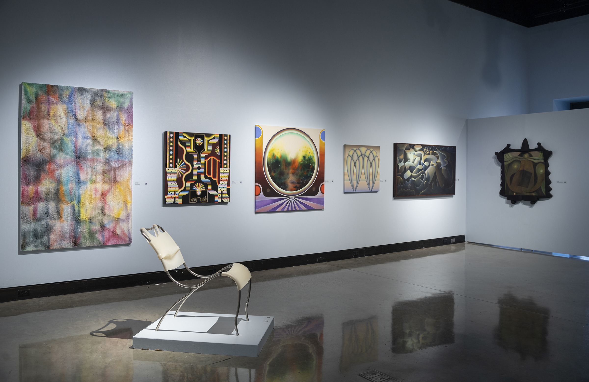 Installation view of FULL DISCLOSURE at Plains Art Museum, Fargo, North Dakota, 2024