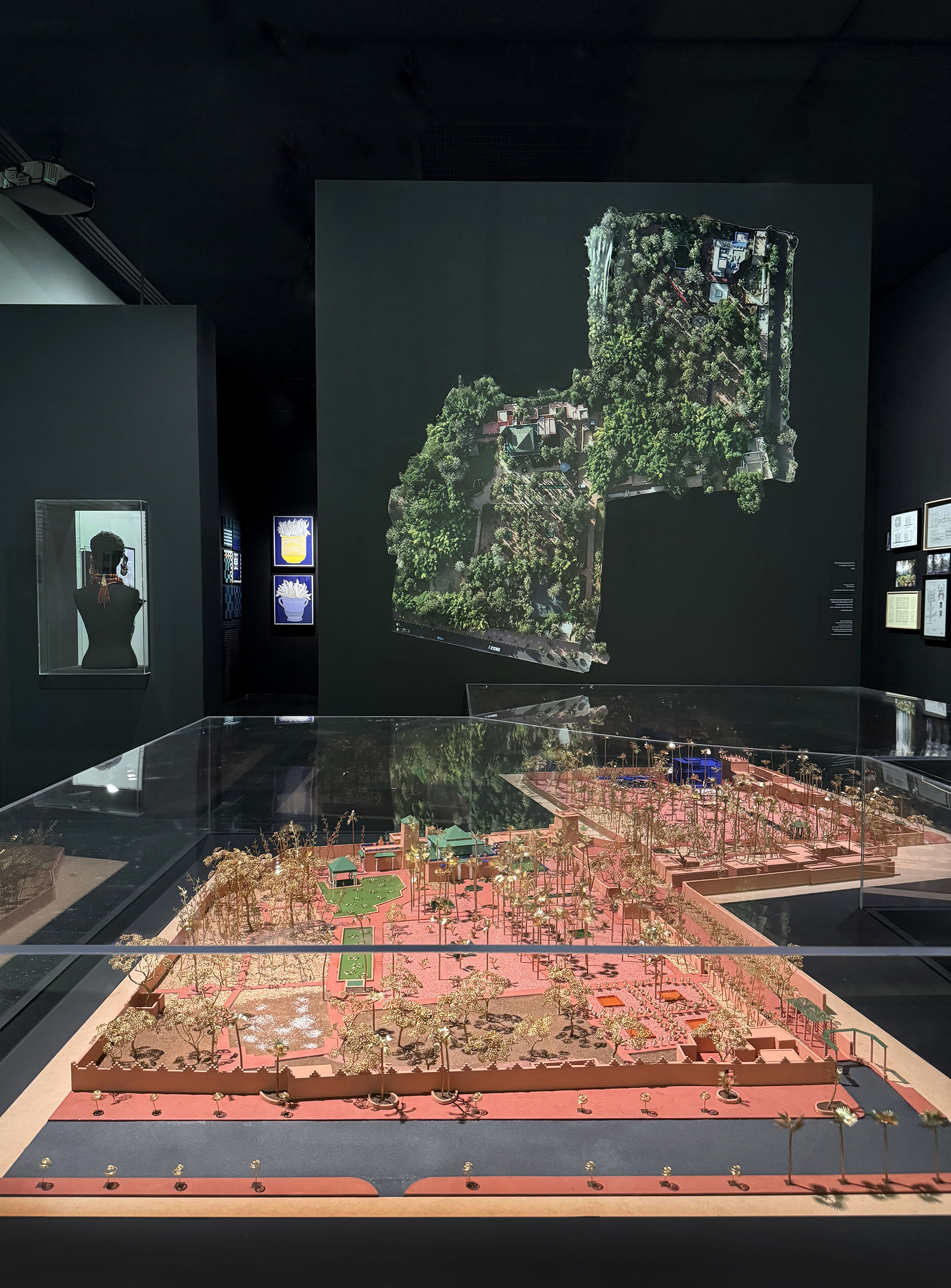 Installation view of Jardin Majorelle: Who Are We? at Musee Yves Saint Laurent Marrakech