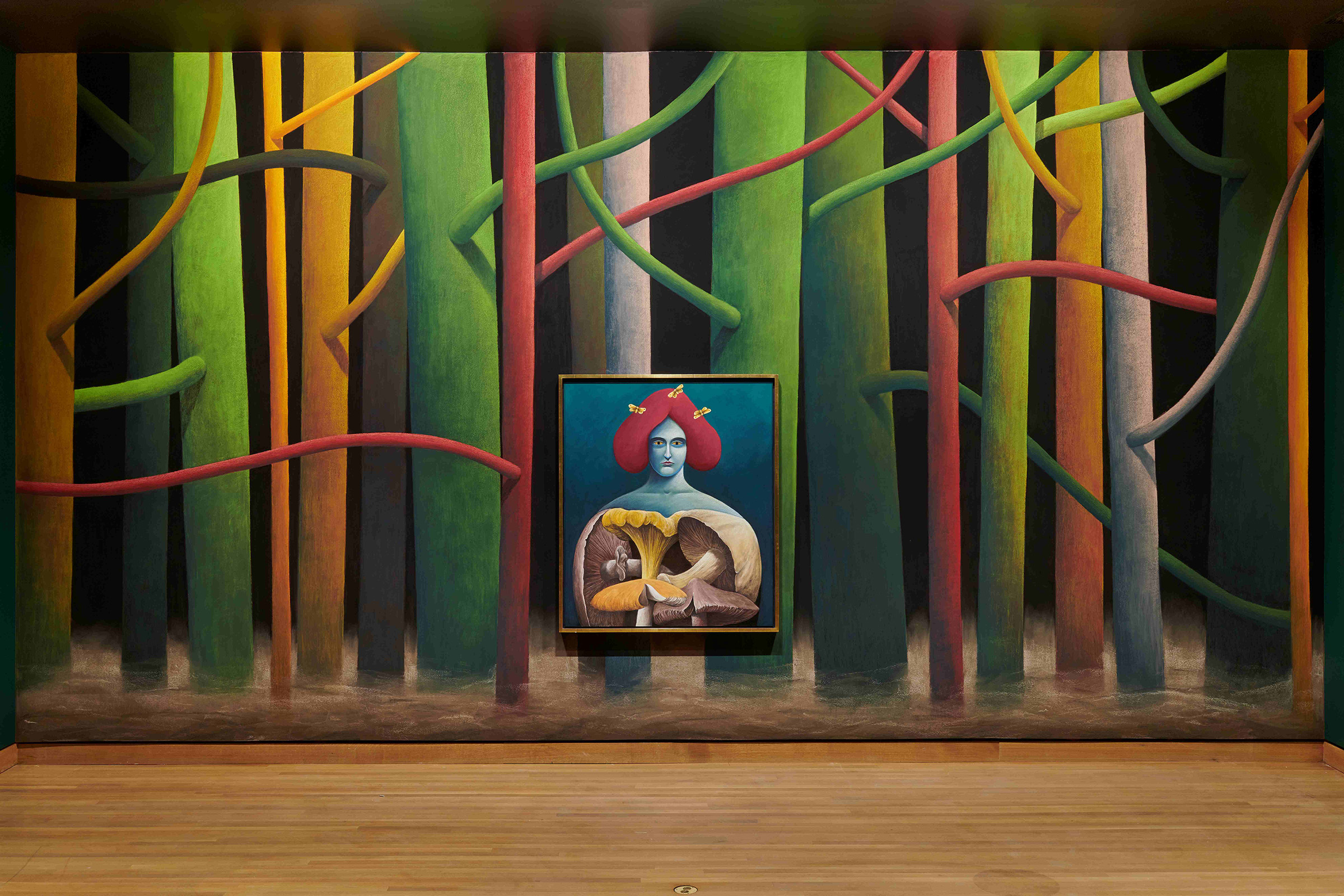 Installation view of L'heure mauve by Nicolas Party at the Montreal Museum of Fine Arts, 2022