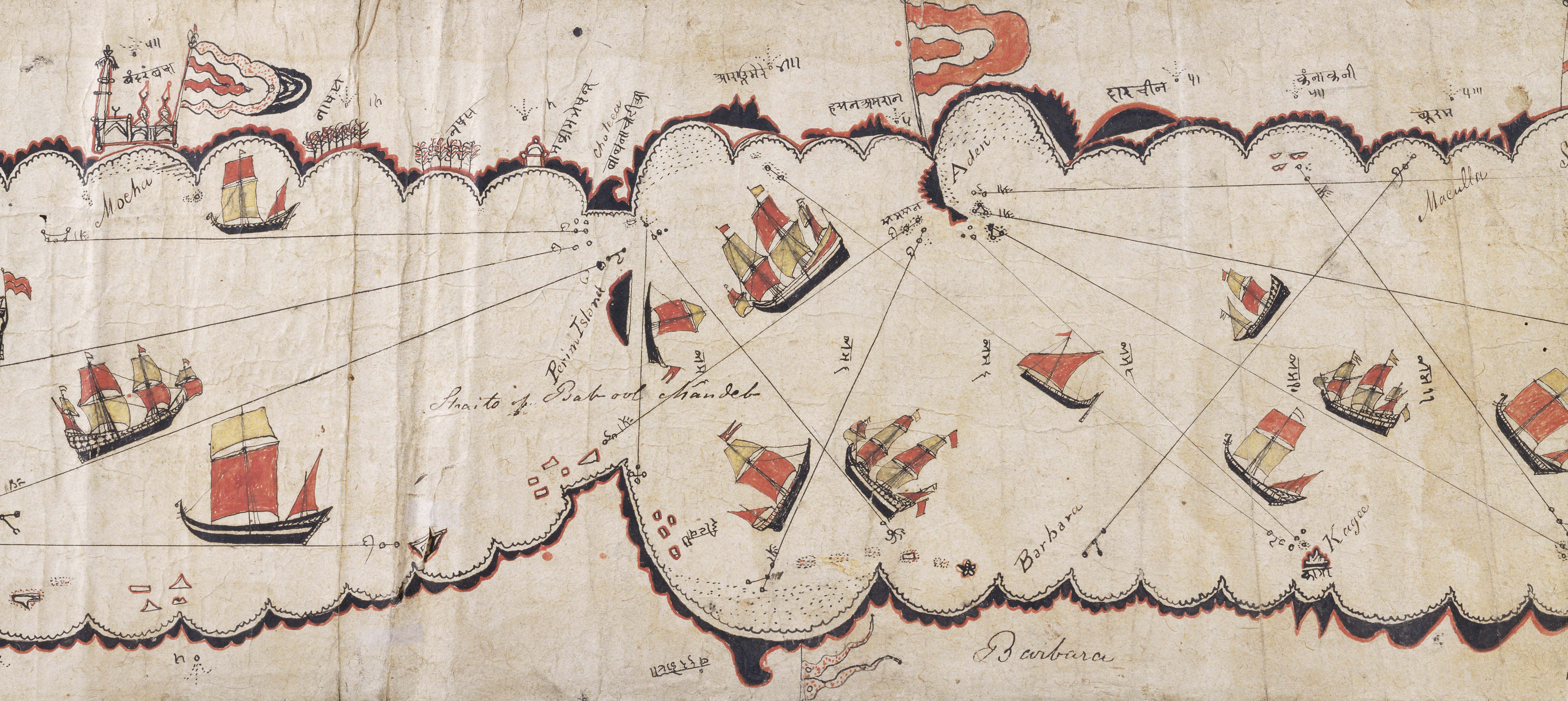 Indian School, a nautical chart of the Red Sea and the Gulf of Aden, 1800-10, Royal Geographical Society