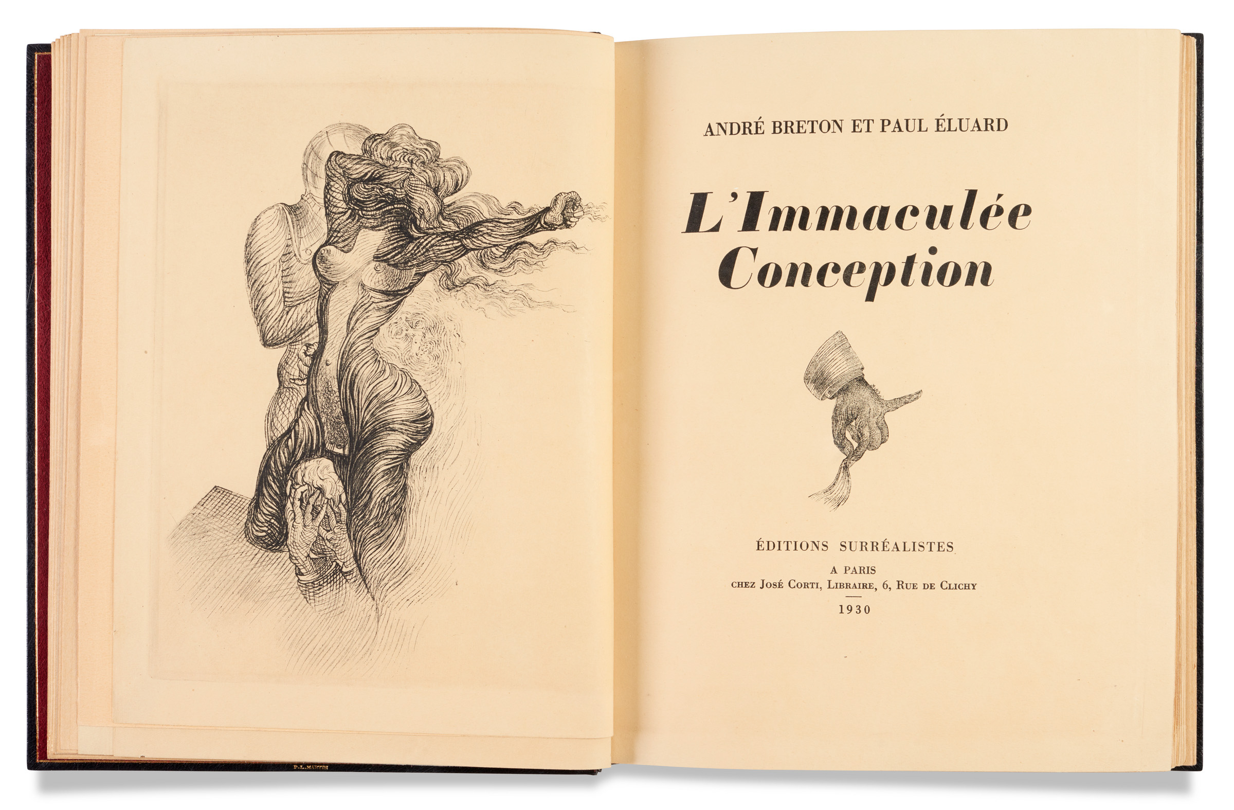 Andre Breton, Paul Eluard and Salvador Dali, L'Immaculee conception, 1930, on show in Images du Labyrinthe. L'Atelier surrealiste - Carte blanche a Audrey Guttman at Christie's in Paris until 21 October 2024