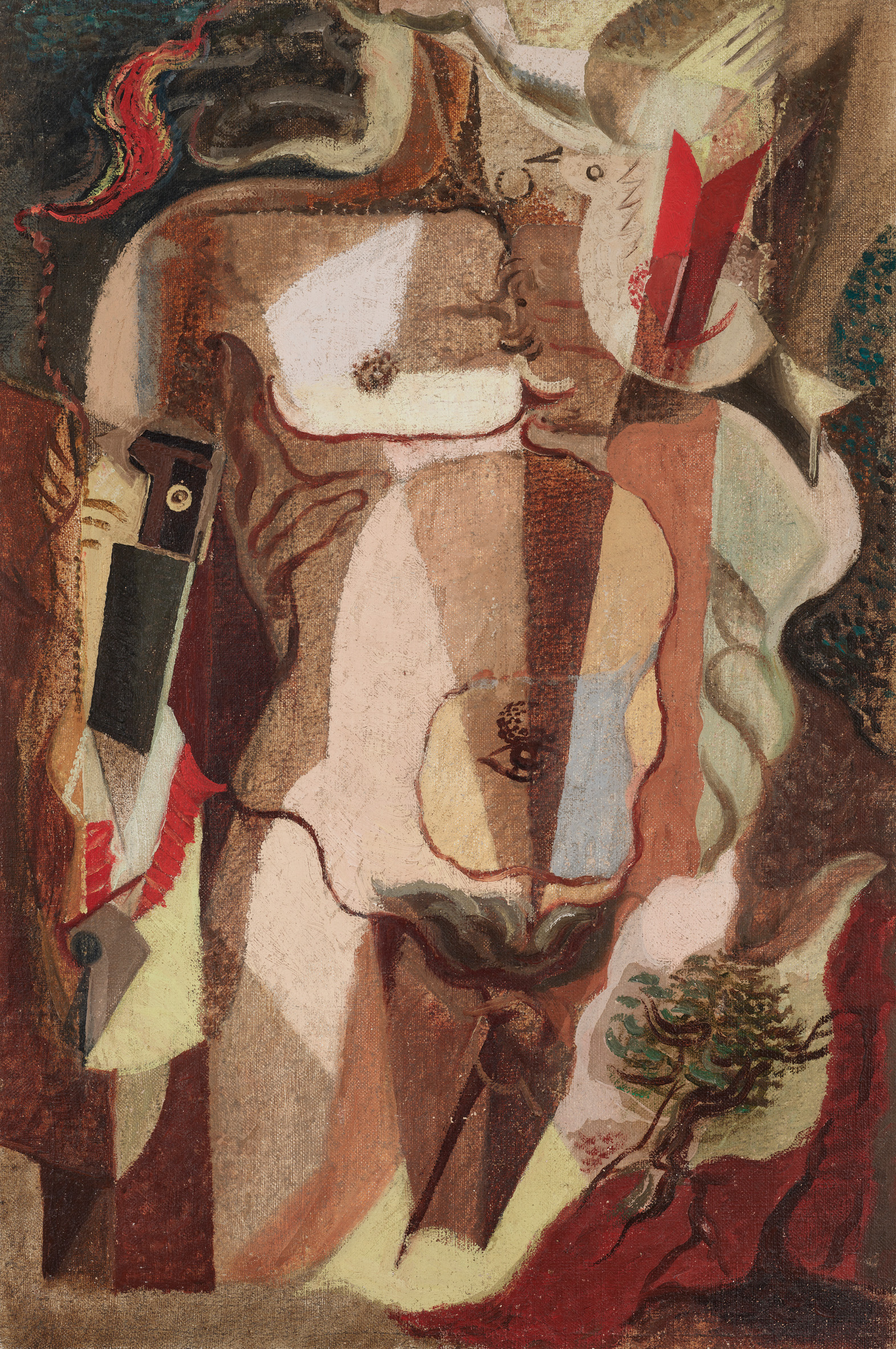 Andre Masson, Torse d'homme, 1926, on show in Images du Labyrinthe. L'Atelier surrealiste - Carte blanche a Audrey Guttman at Christie's in Paris until 21 October 2024