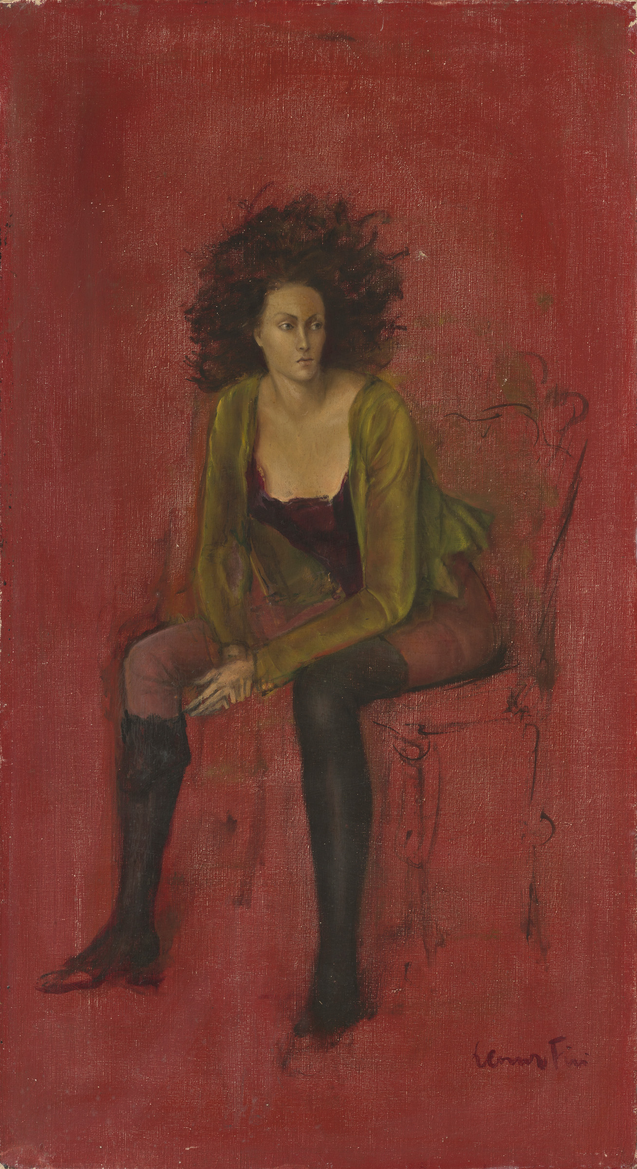 Leonor Fini, Portrait de Meret Oppenheim, 1938, on show in Images du Labyrinthe. L'Atelier surrealiste - Carte blanche a Audrey Guttman at Christie's in Paris until 21 October