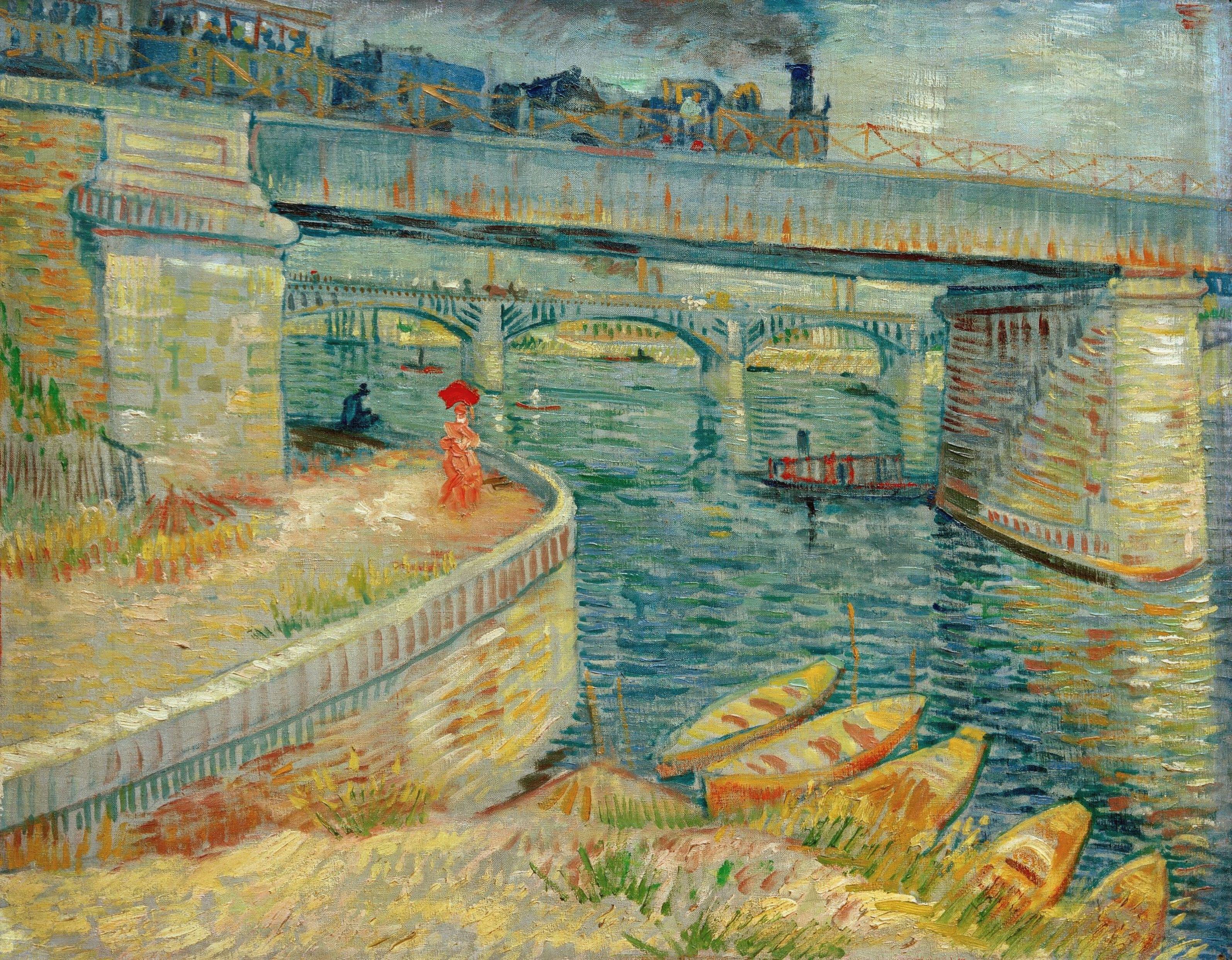 Vincent van Gogh, Ponts sur la Seine a Asnieres, 1887