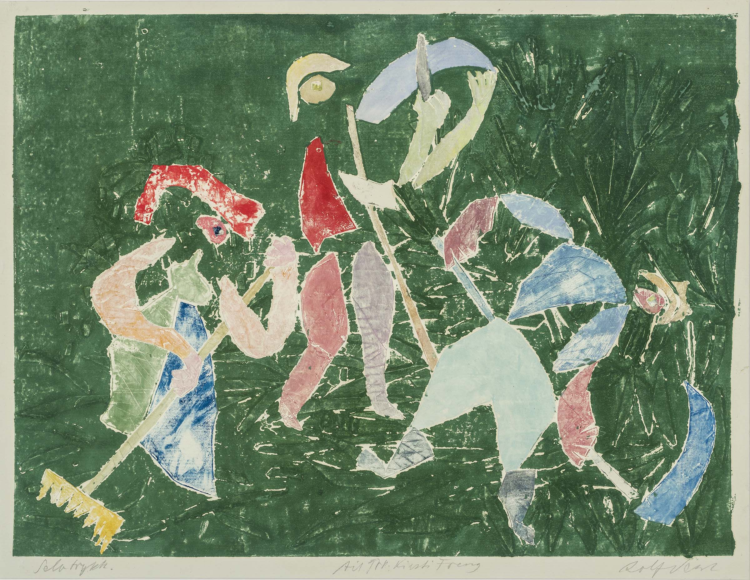 Rolf Nesch, Harvest, 1941, from the Tangen Collection, Kunstsilo