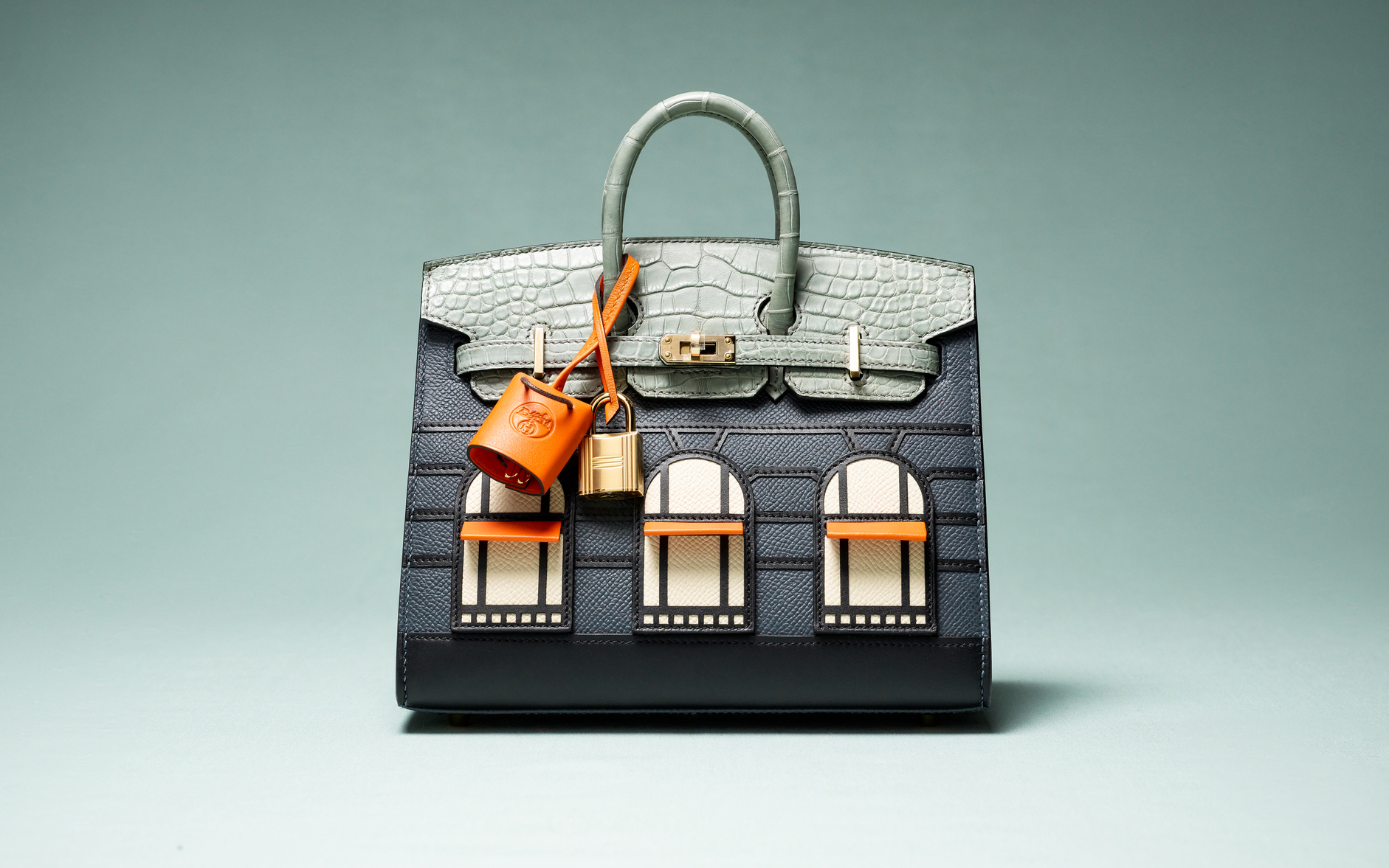 A rare 2024 Hermes Rainy Days Faubourg Sellier Birkin 20 offered at Christie's in Paris