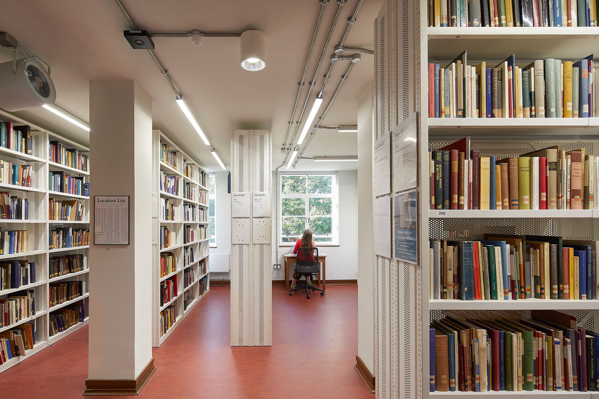 The library at the Warburg Institute in London, where books are sorted according to a unique system called the 'law of the good neighbour'