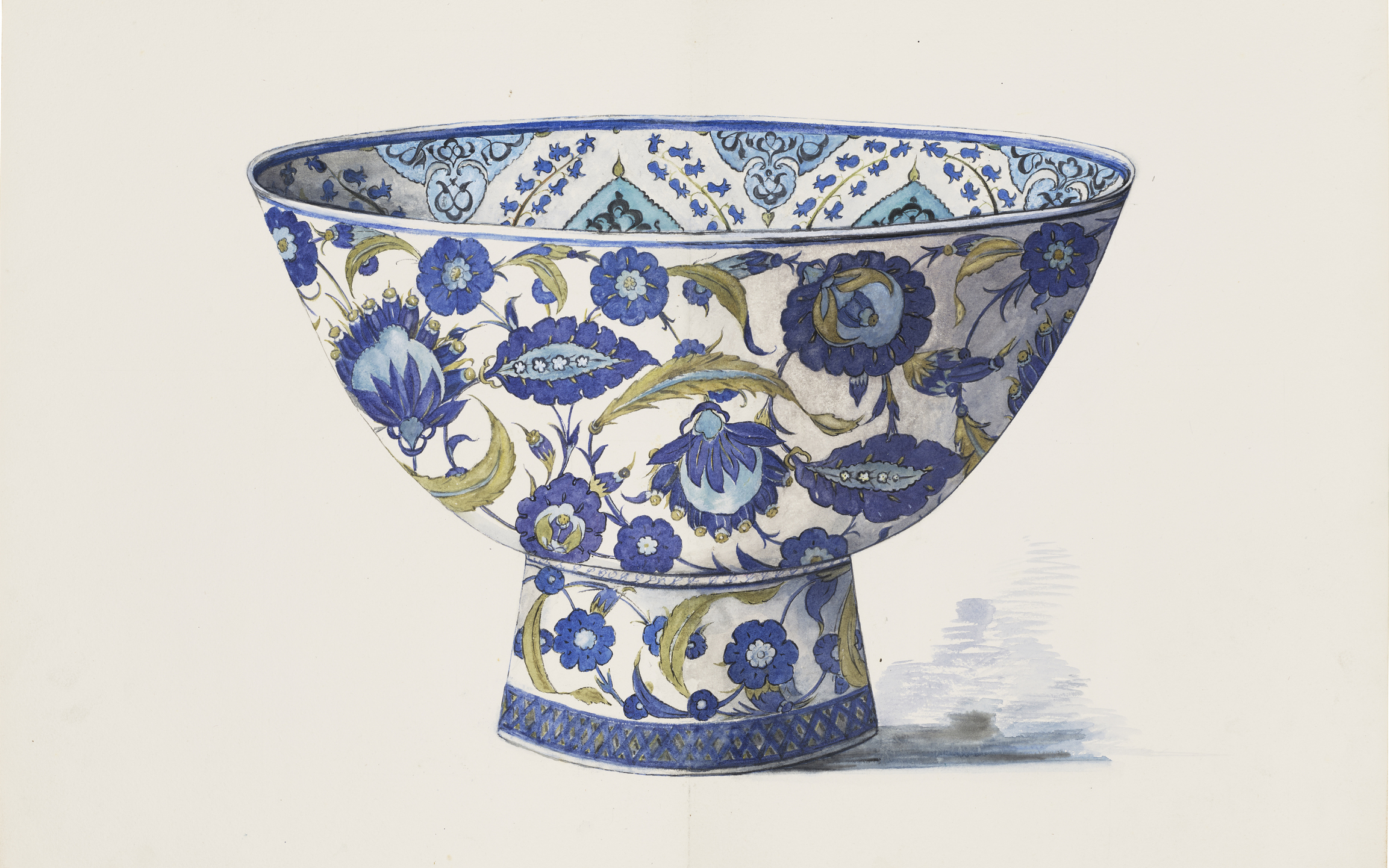 Sir Alan Barlow , one of 44 watercolours from an album of Iznik ceramics, circa 1900, sold for £75,600 on 25 April 2024 at Christie's in London