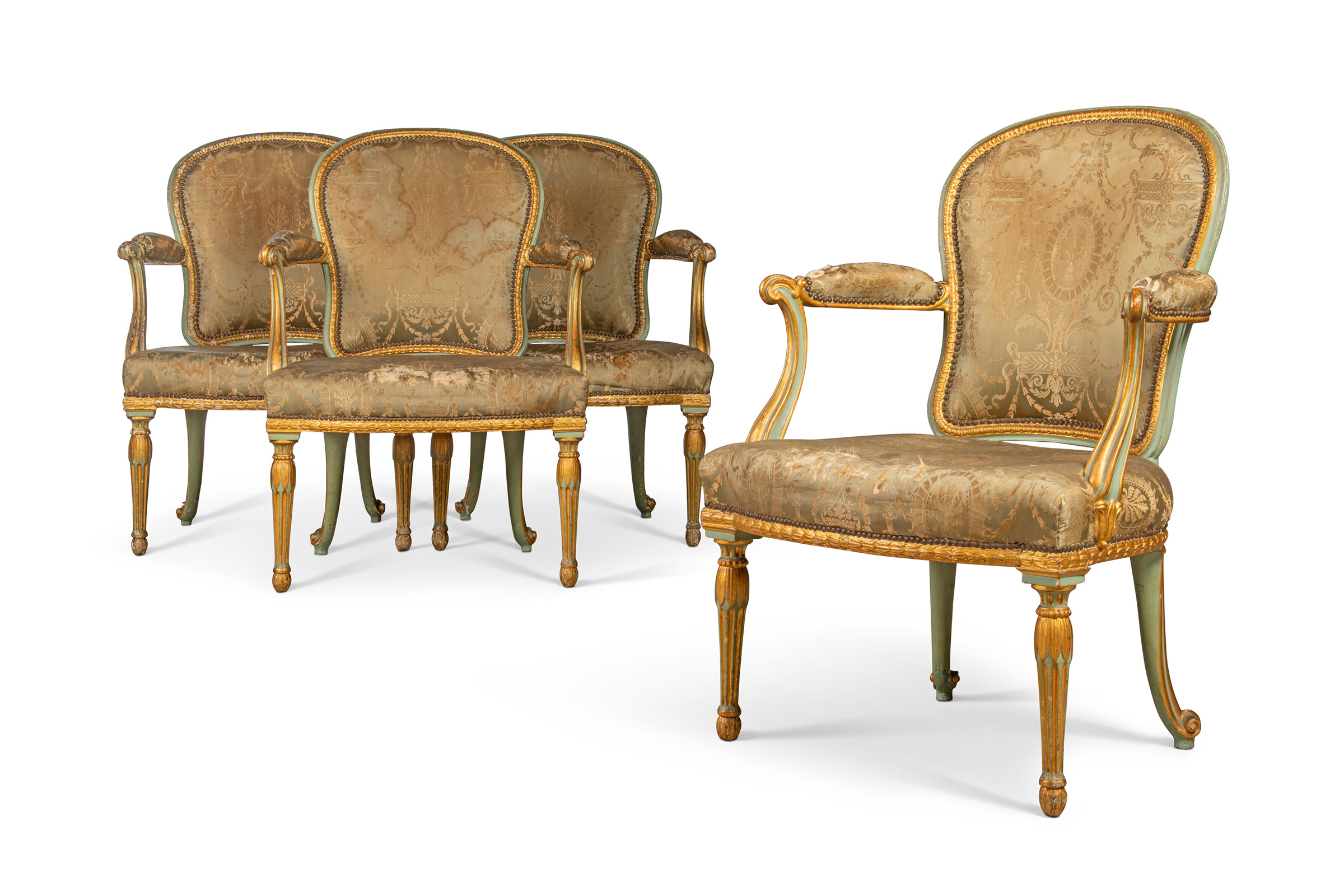 A Rare Pair of Giltwood Louis XV Child's Chairs A Rare Pair of Giltwood Louis XV Child's Chairs