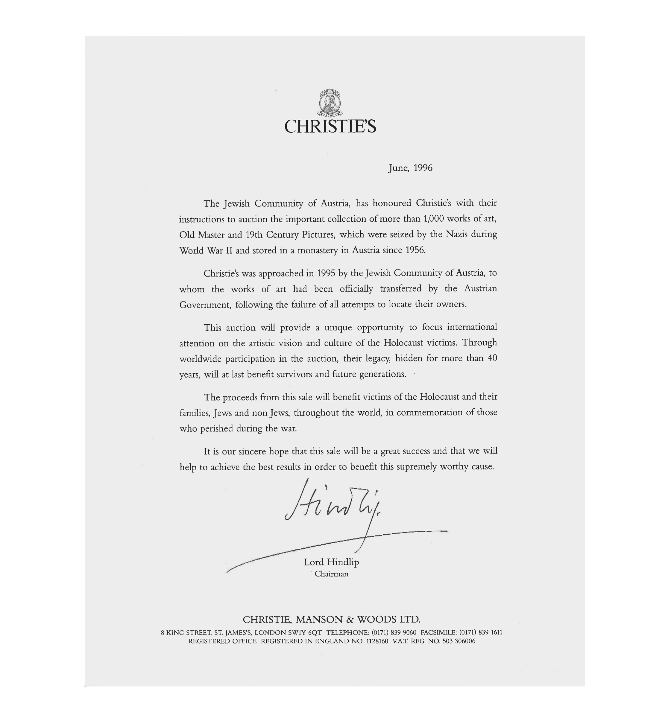 hindlip letter