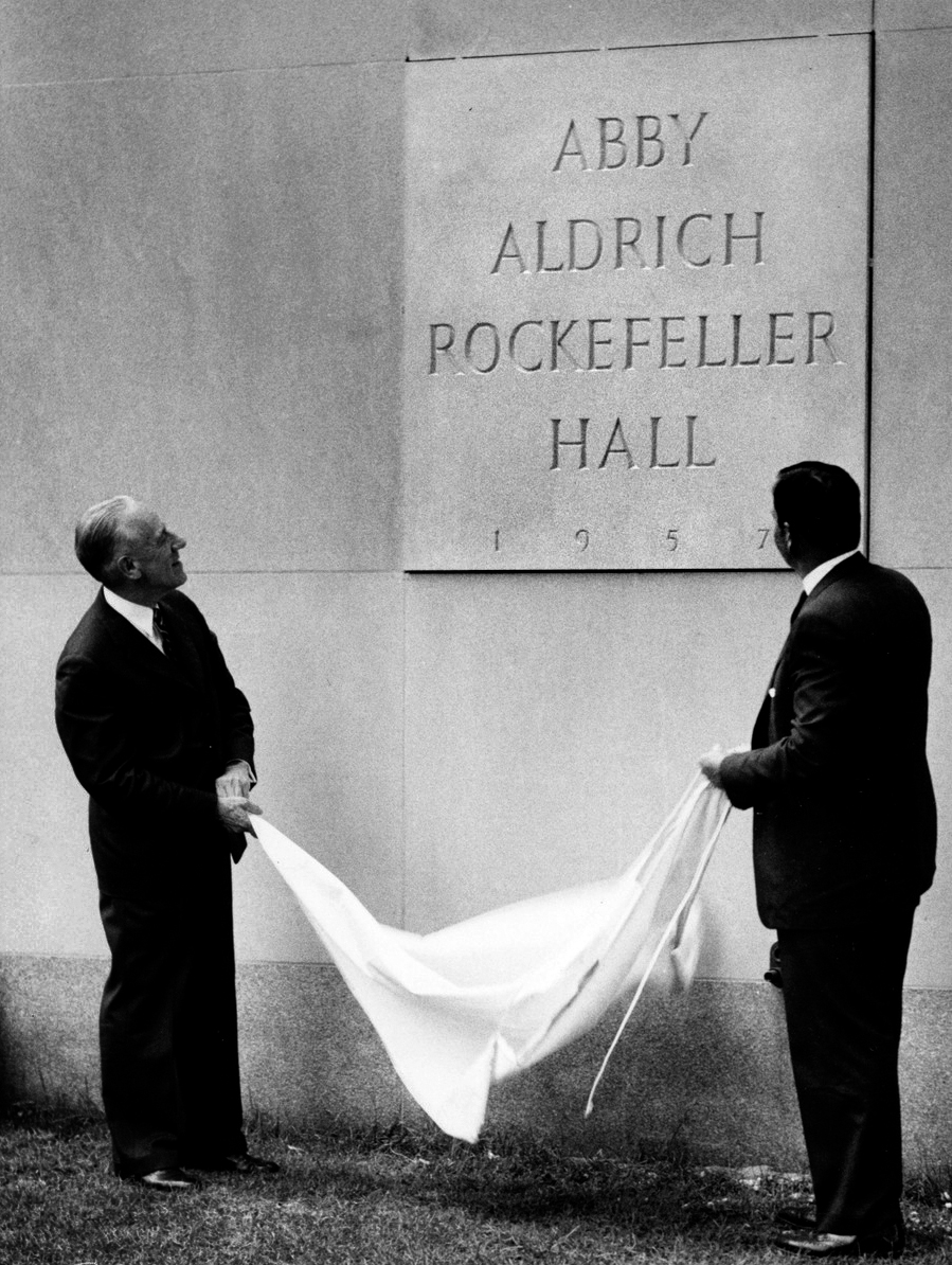 BronkRockefellerAbby Aldrich Halldedication ceremony1959