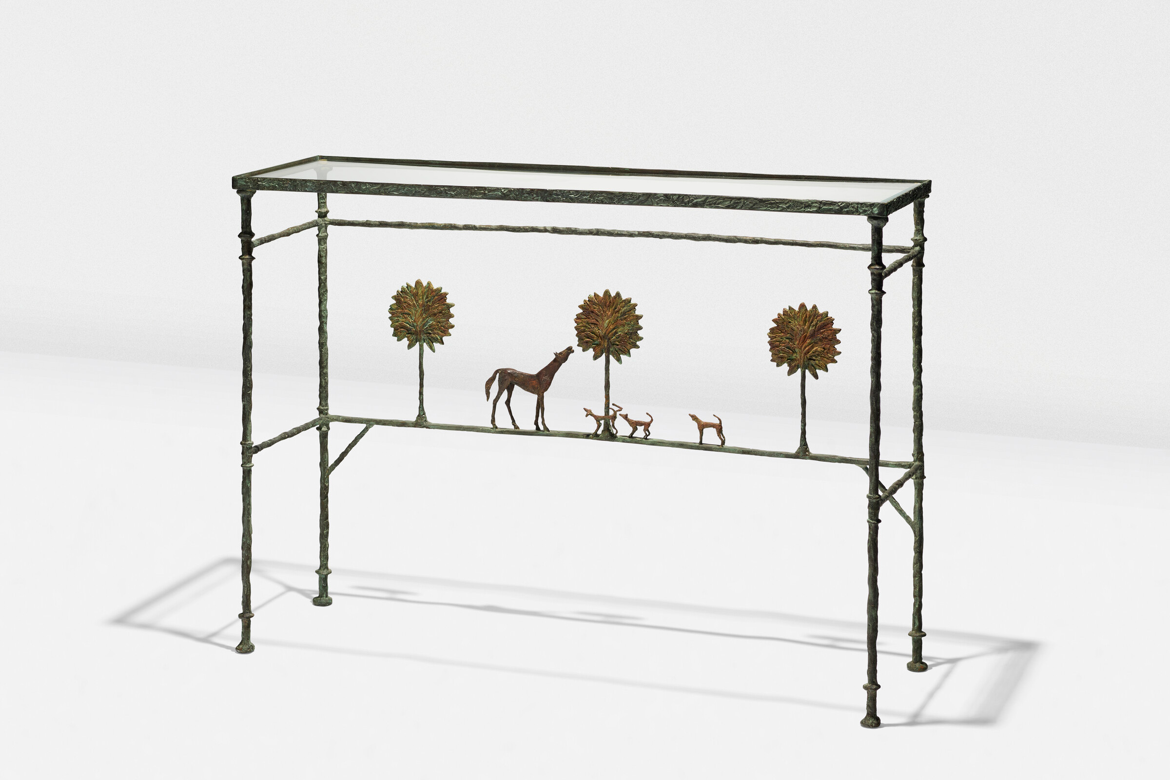 Diego Giacometti, a Promenade des Amis console, circa 1976, offered in Design on 3 December 2024 at Christie's in Paris