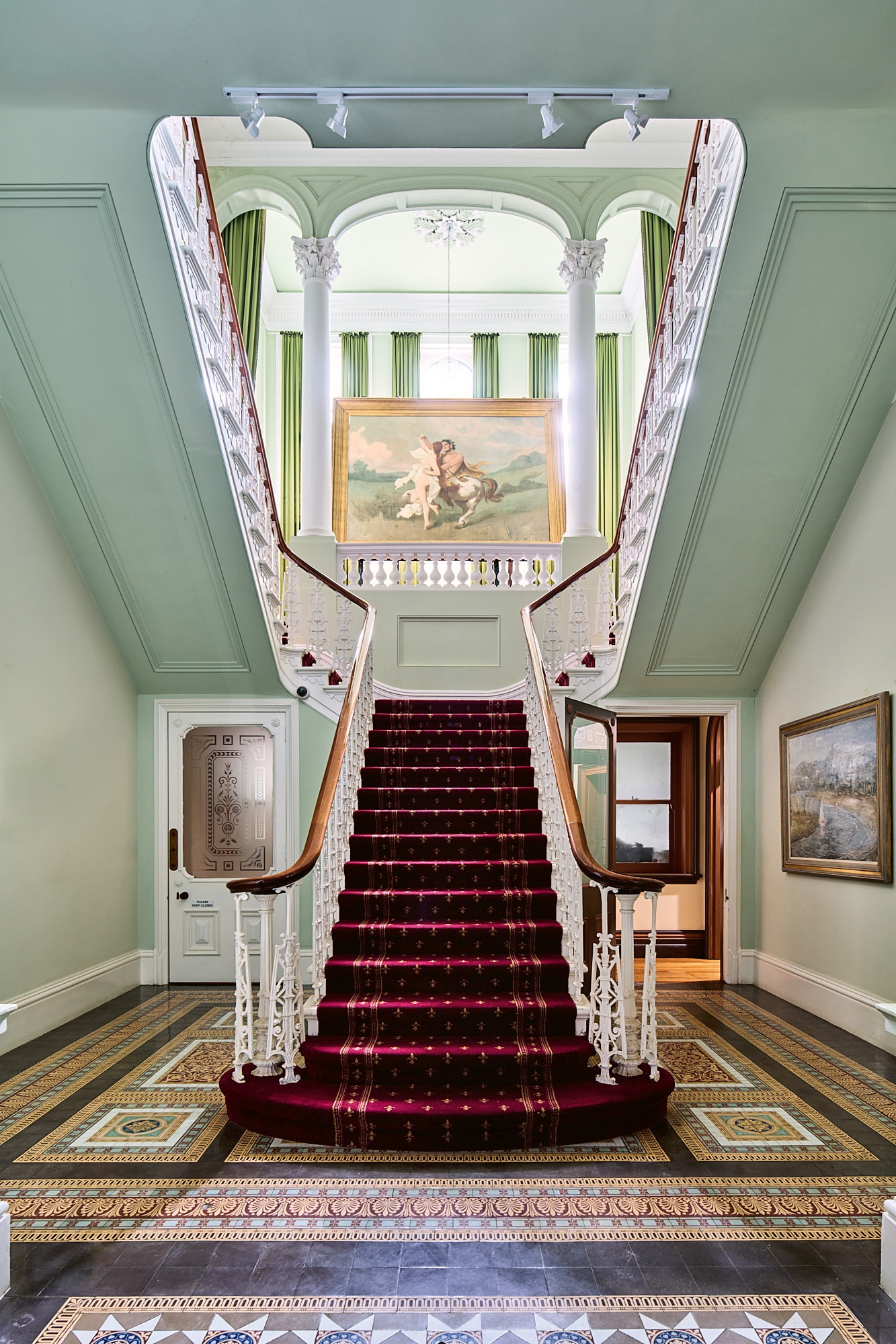 The staircase on which Dame Nellie Melba once sang