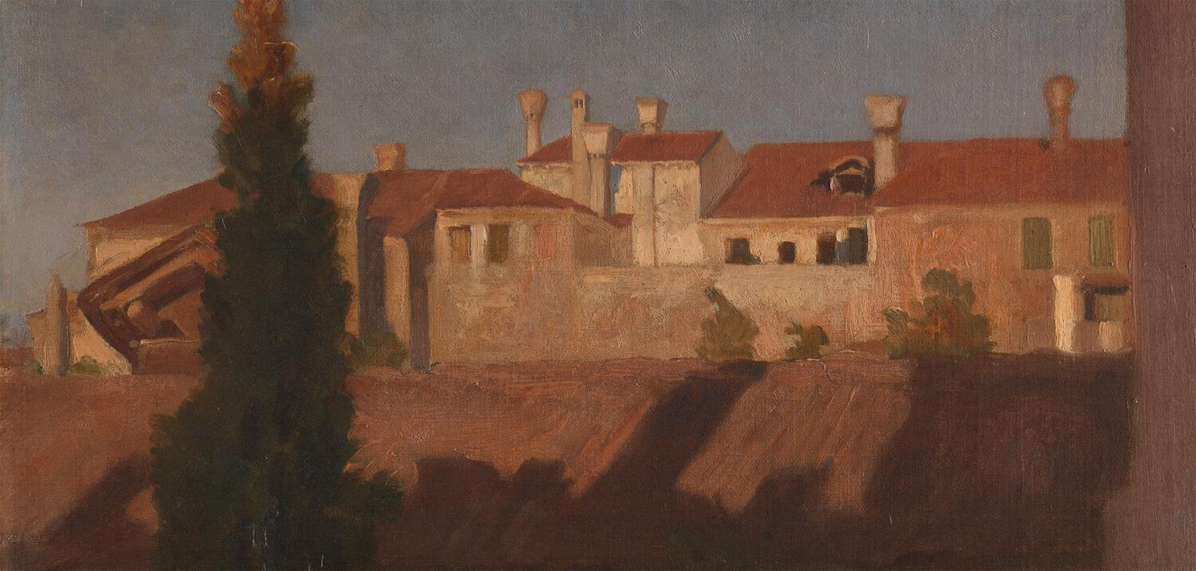 Frederic, Lord Leighton, Study of Houses, Venice, possibly 1867, Leighton House, London