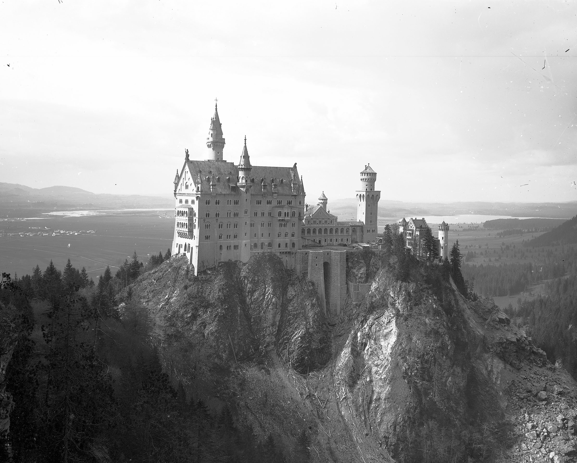 Neuschwanstein Castle in Bavaria, which was used as a repository for treasures looted by the Nazis