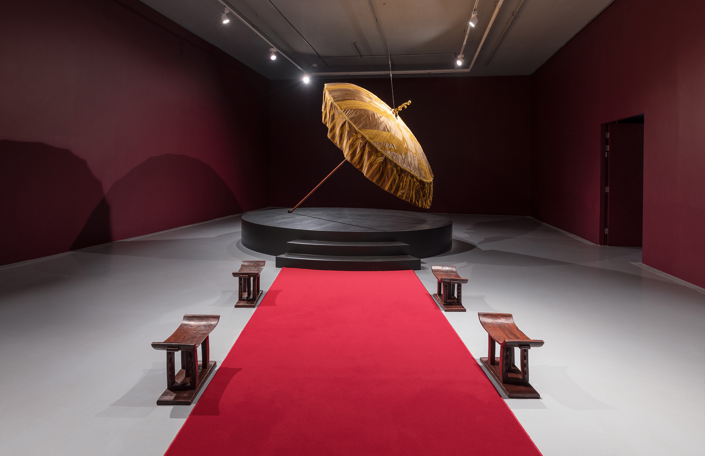 Installation view, One Must be Seated by Rita Mawuena Benissan, at Zeitz MOCAA, Cape Town