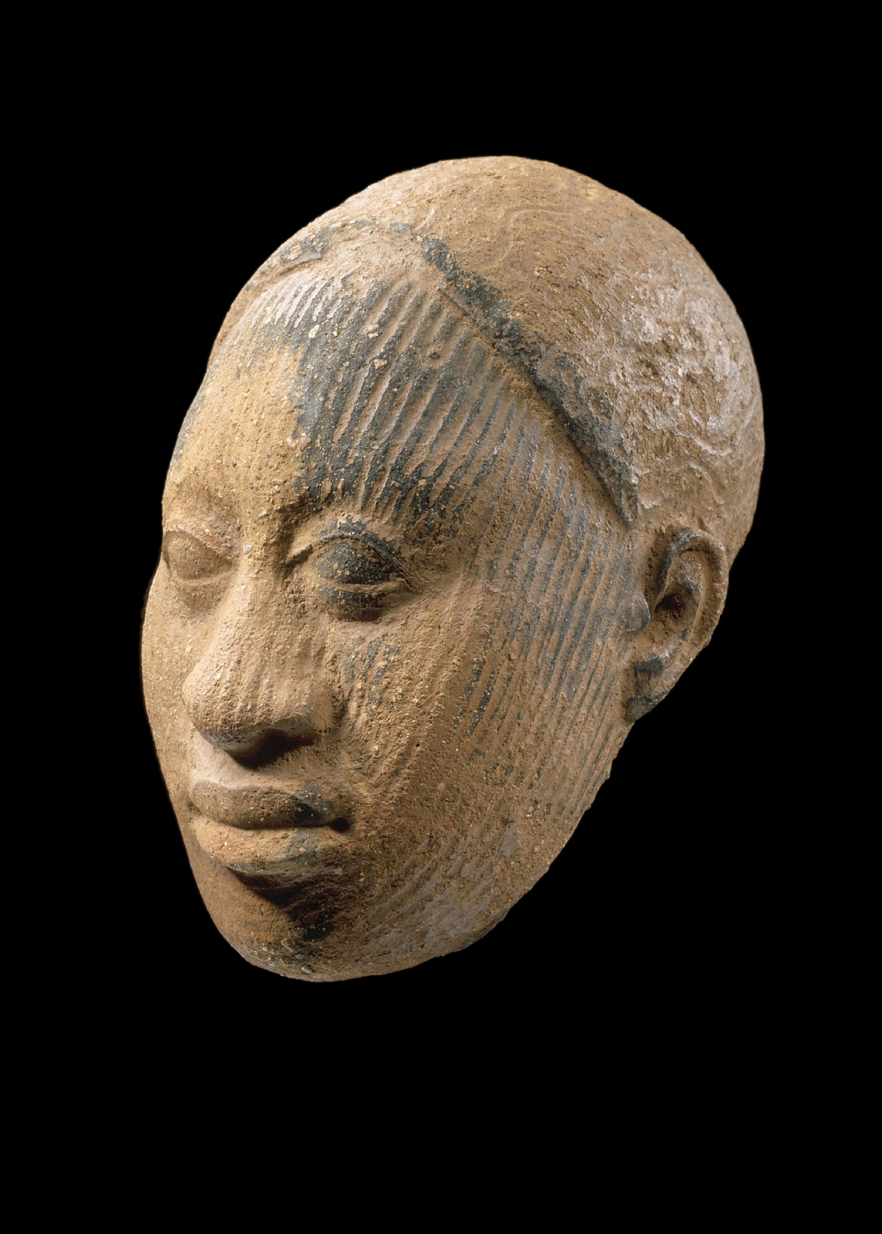 Ife head, 12th-14th century, Nigeria, from the Musee du quai Branly - Jacques Chirac, at the Louvre Abu Dhabi
