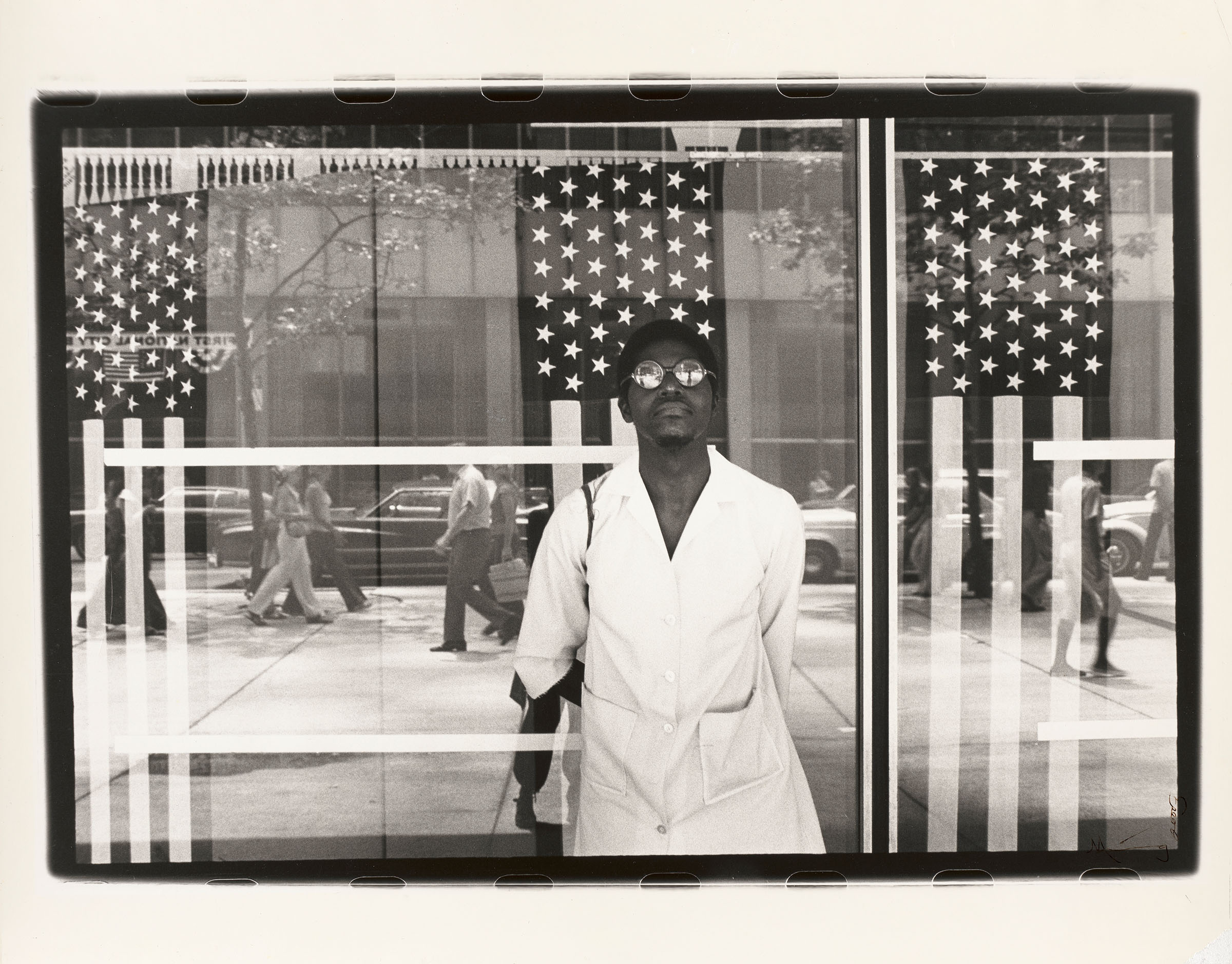 Ming Smith America Seen Through Stars And Stripes New York City 1976 ming-smith-america-seen-through-stars-and-stripes-new-york-city-1976