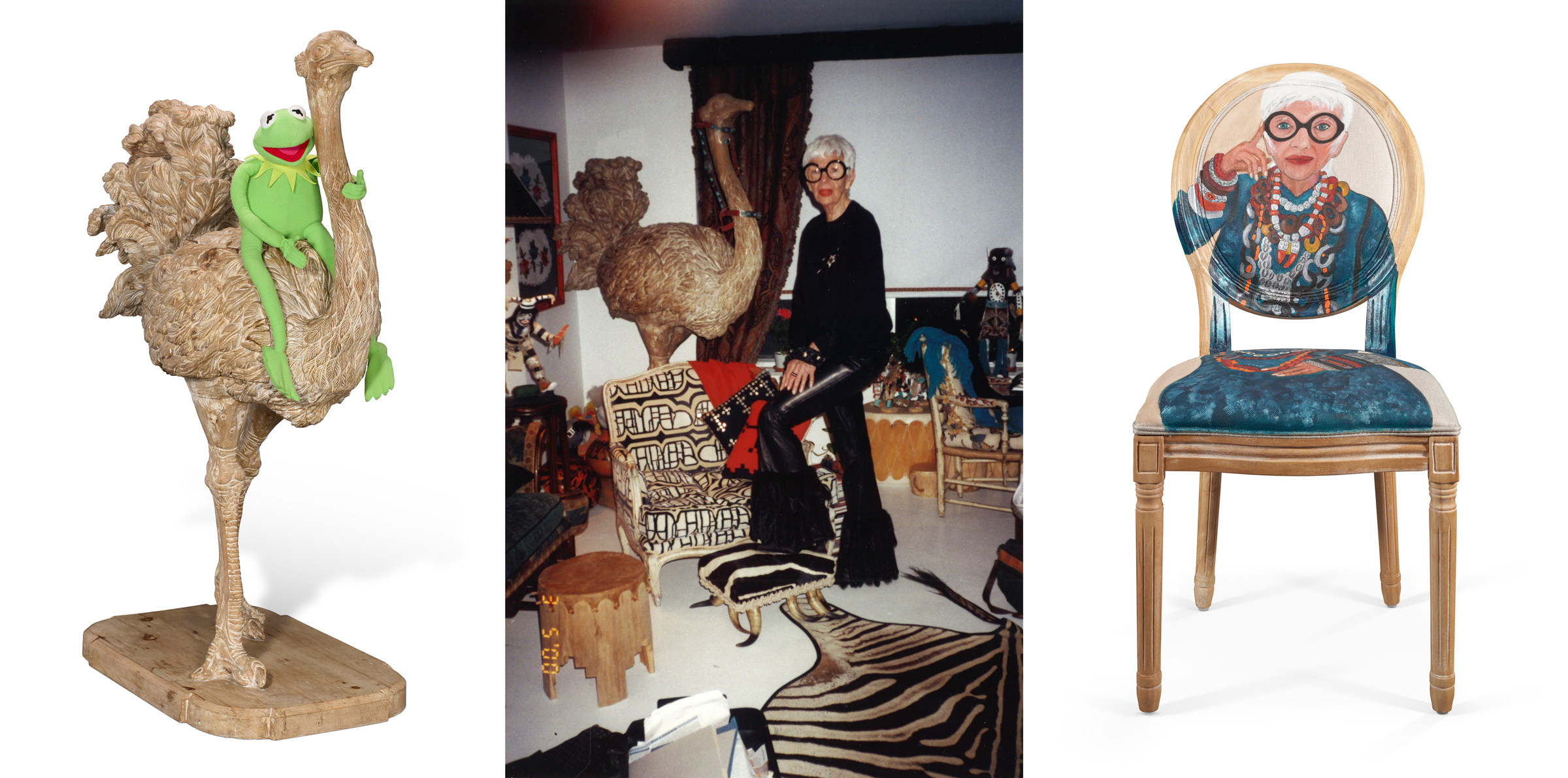 bird iris and chair