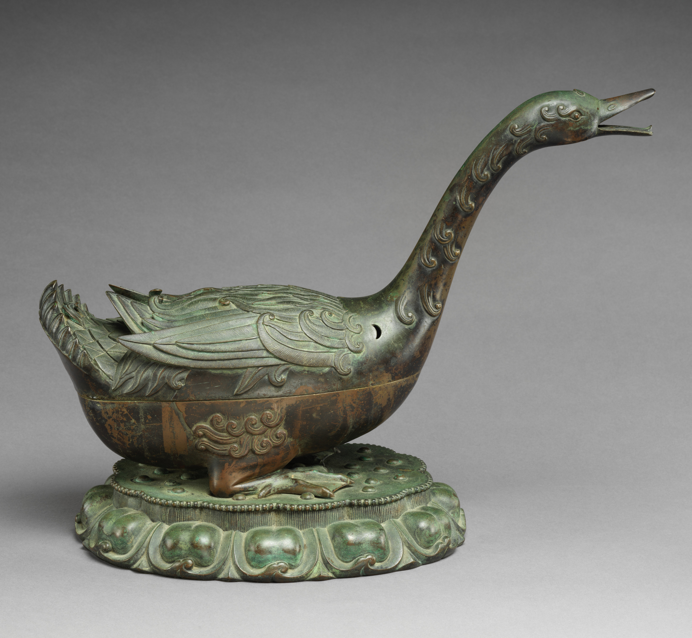 goose incense burner