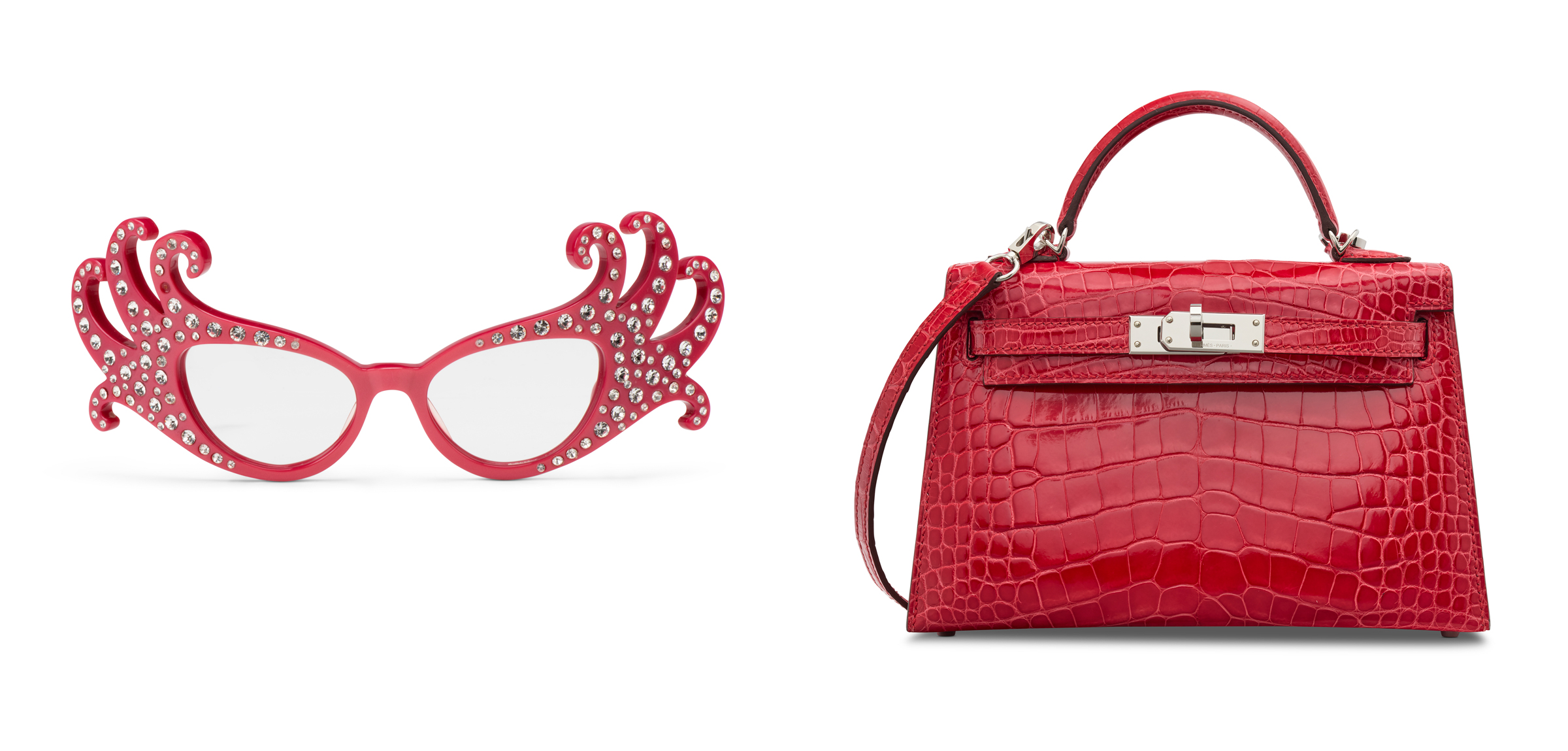 glasses and hermes bag