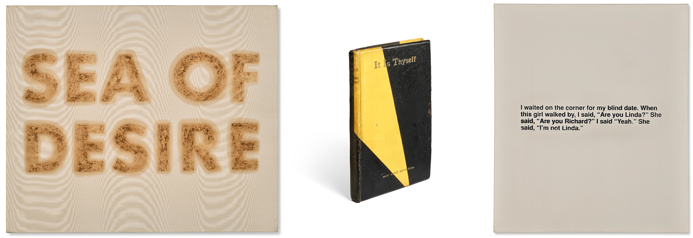 two paintings and a book