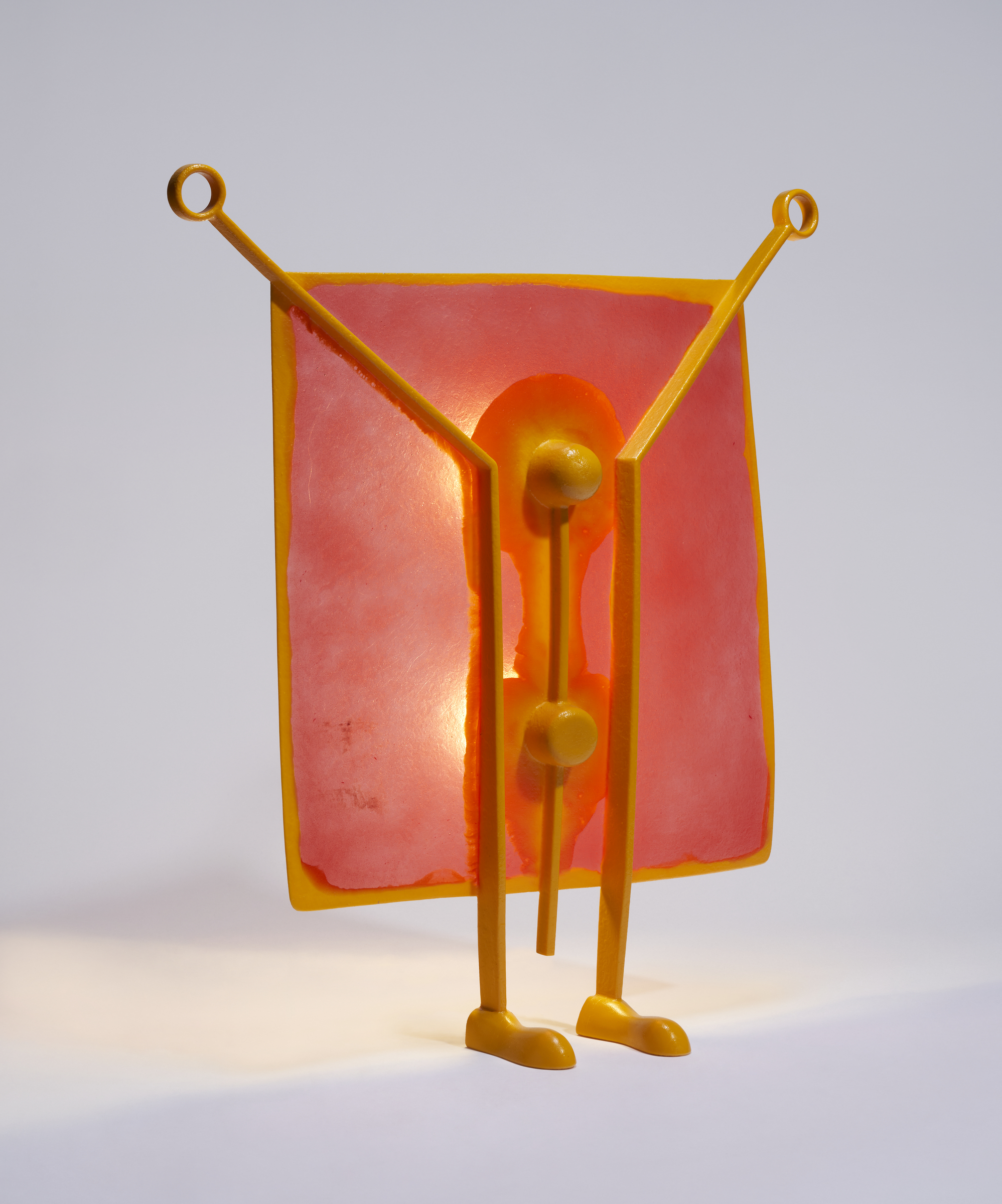 abstract orange light lamp