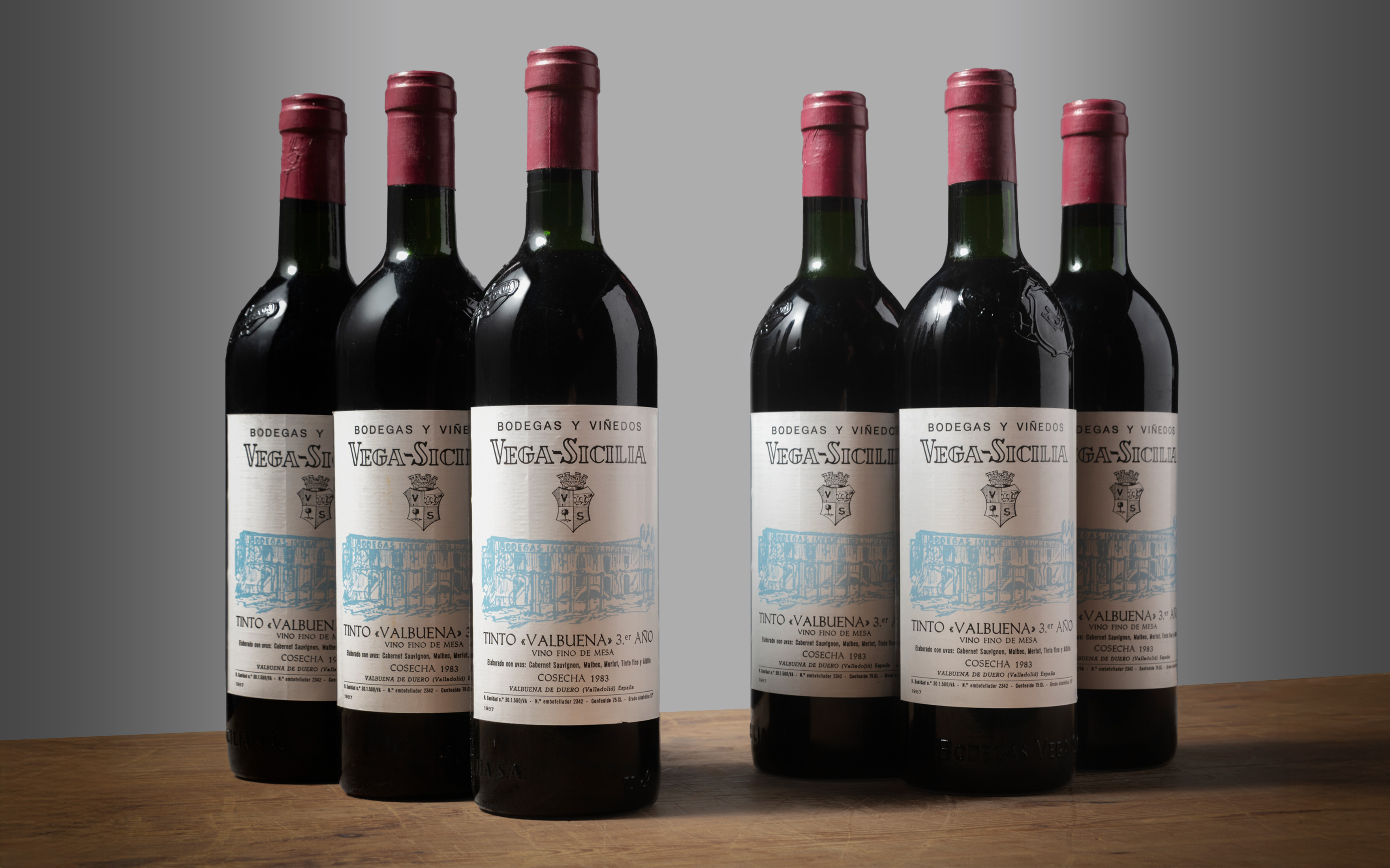 Vega Sicilia, Ribera del Duero, Valbuena 3 1983, 6 bottles (75cl) per lot, offered in Fine and Rare Wines Online: London Edition, 15-29 April 2025 at Christie's Online