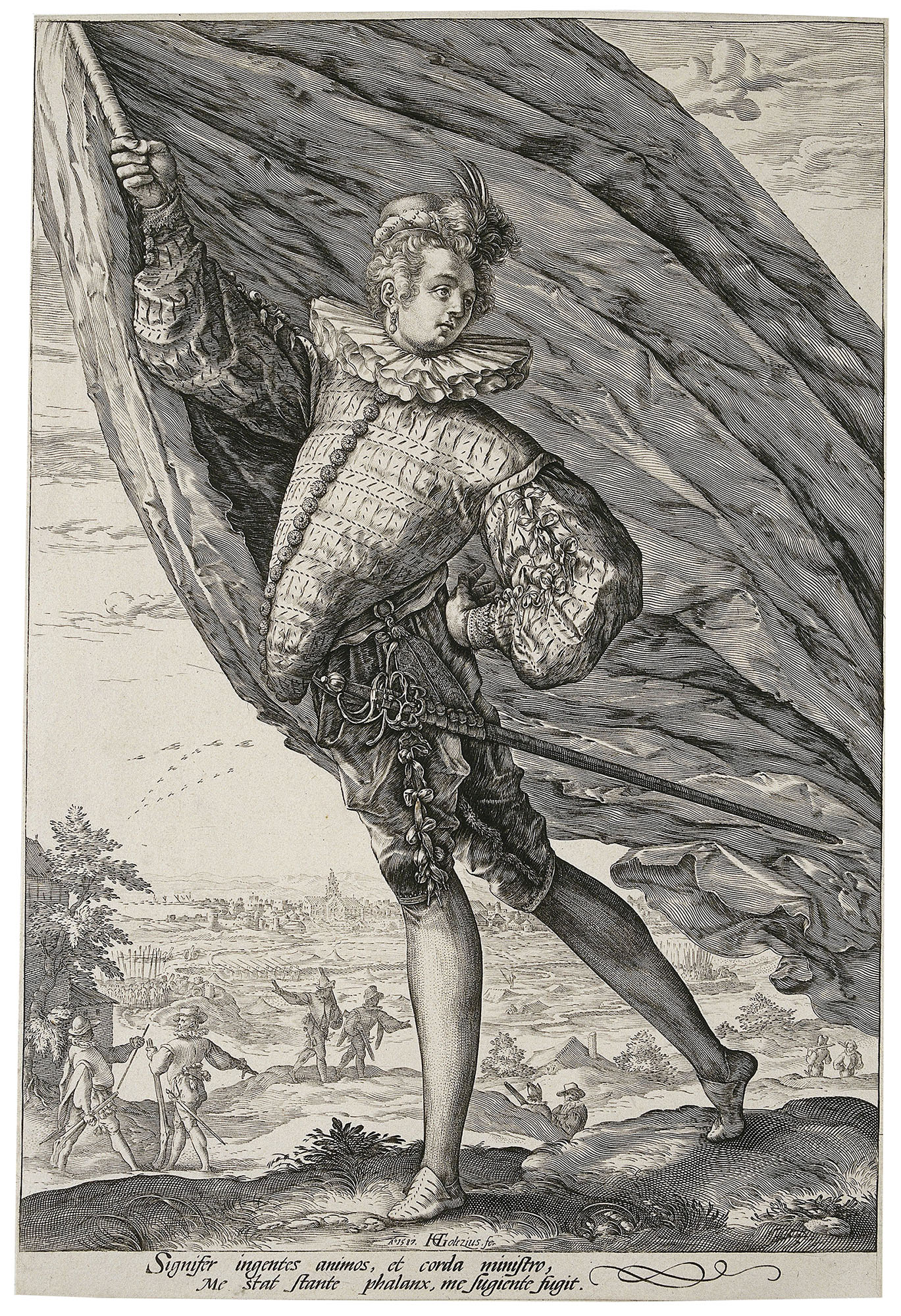 Hendrick Goltzius, Officers in Peascod Doublets, 1587, Rijksmuseum, Amsterdam