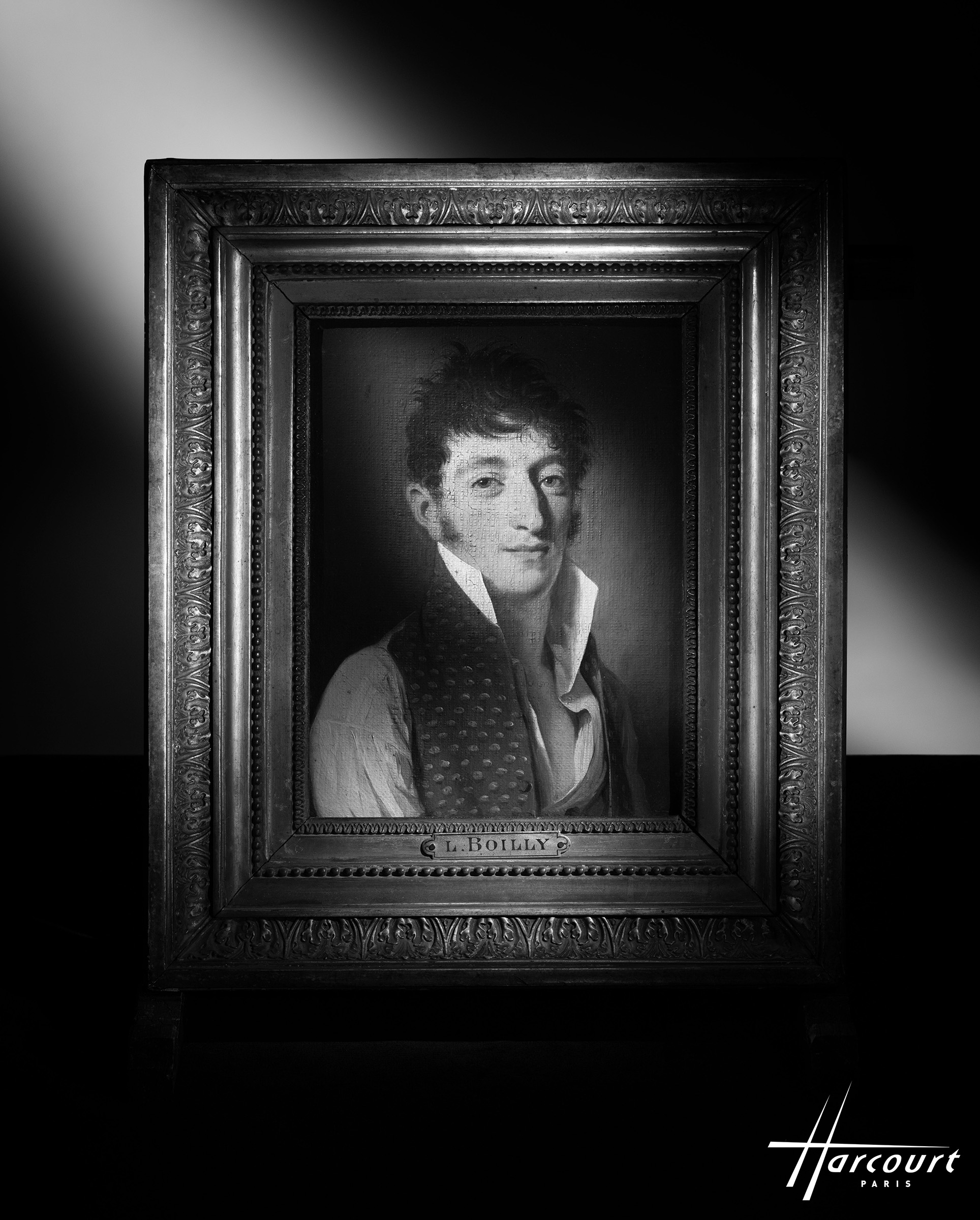 Above, Louis-Leopold Boilly, Portrait of a Man in a Spotted Green Waistcoat and, right, Portrait of a Woman. Both offered in Maitres Anciens: Peintures - Sculptures, Online, until 12 June 2025 at Christie's Online