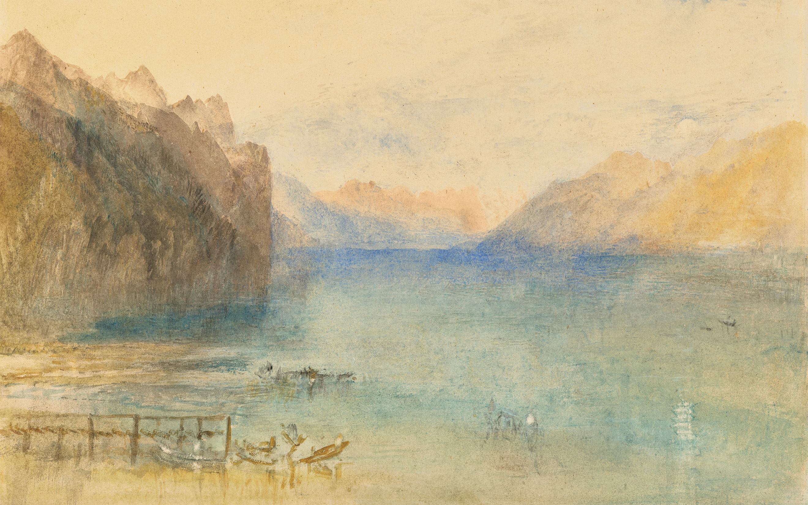 JMW Turner, Lake Brienz, with the Setting Moon, offered in the Old Masters Evening Sale on 1 July 2025 at Christie's in London