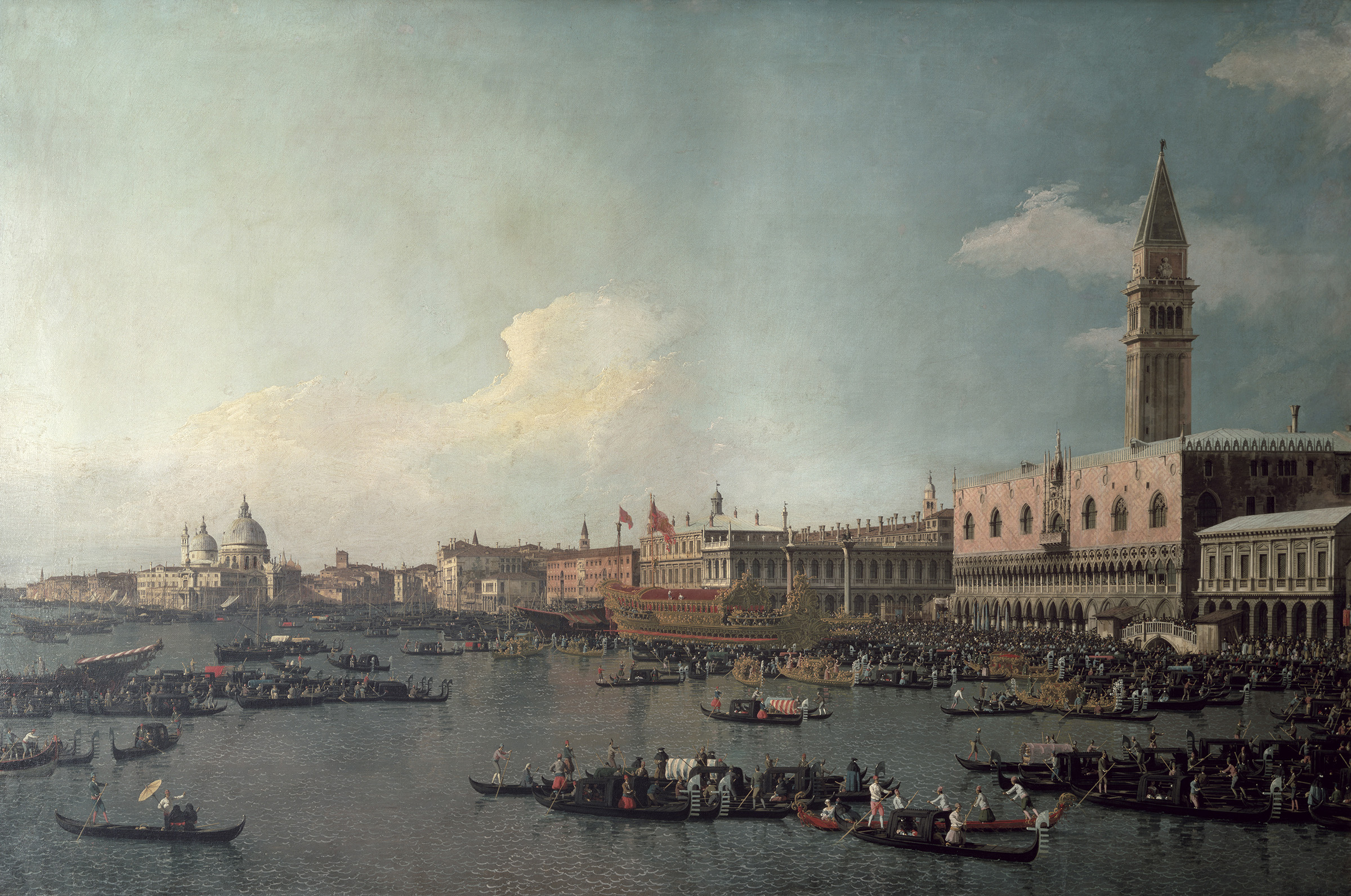 Giovanni Antonio Canal, called Canaletto, Venice: The Basin of San Marco on Ascension Day, circa 1740, National Gallery London