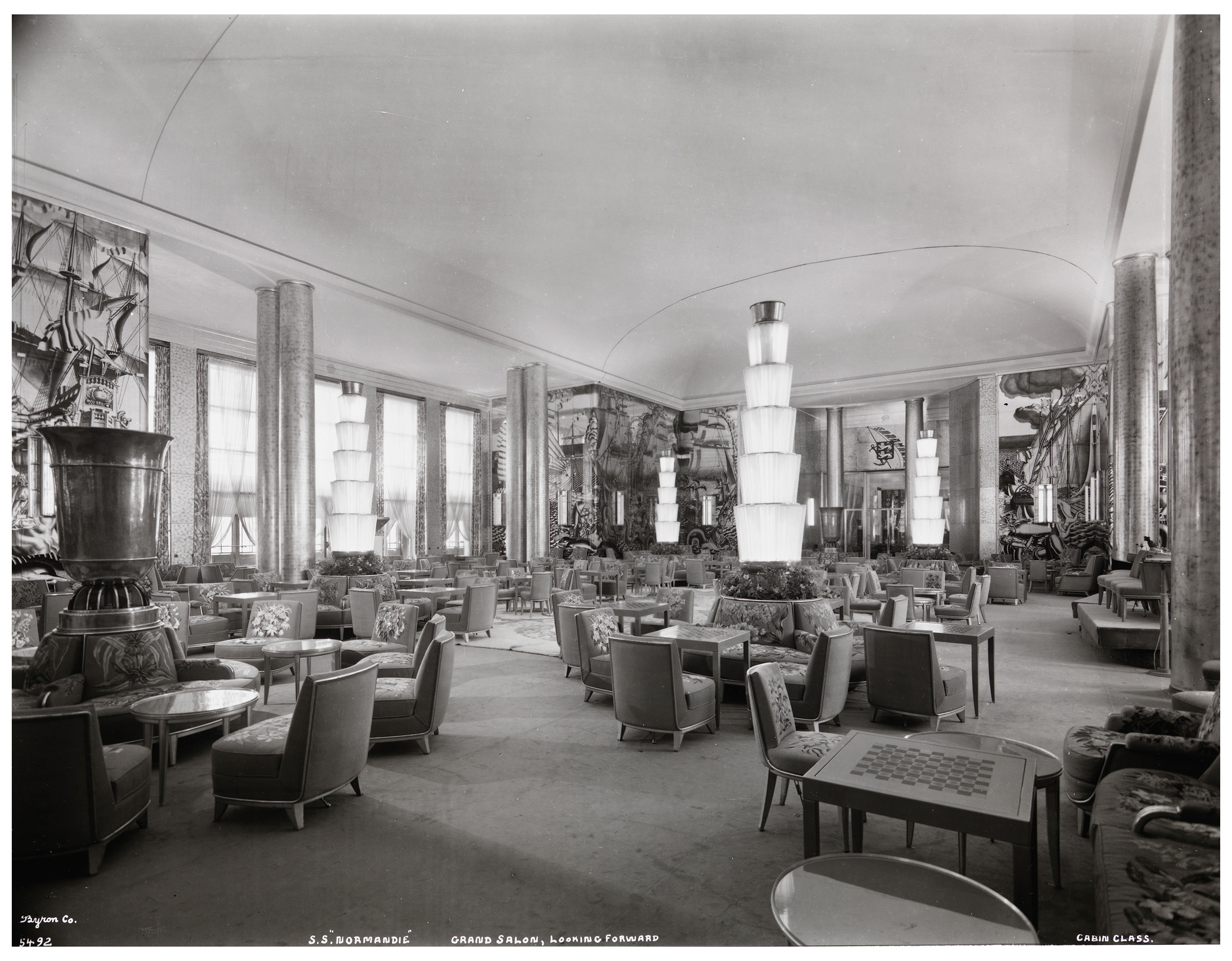The Grand Salon of the SS Normandie in 1935