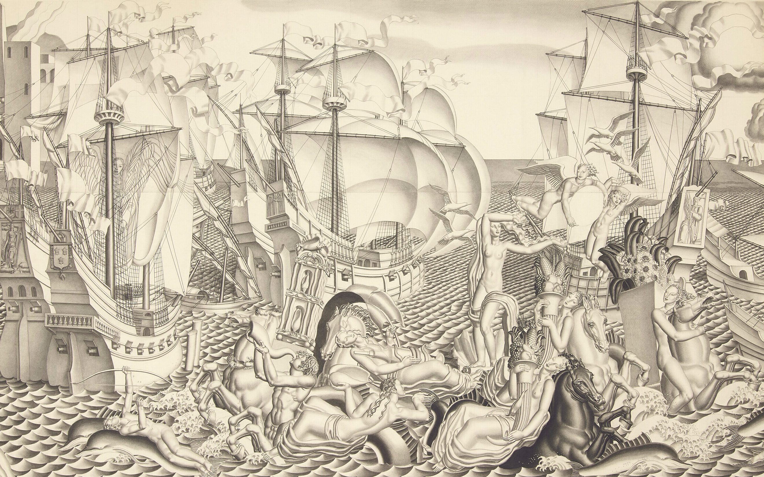 Jean Dupas, The Birth of Aphrodite, 1934, price on request. Offered by Christie's Private Sales