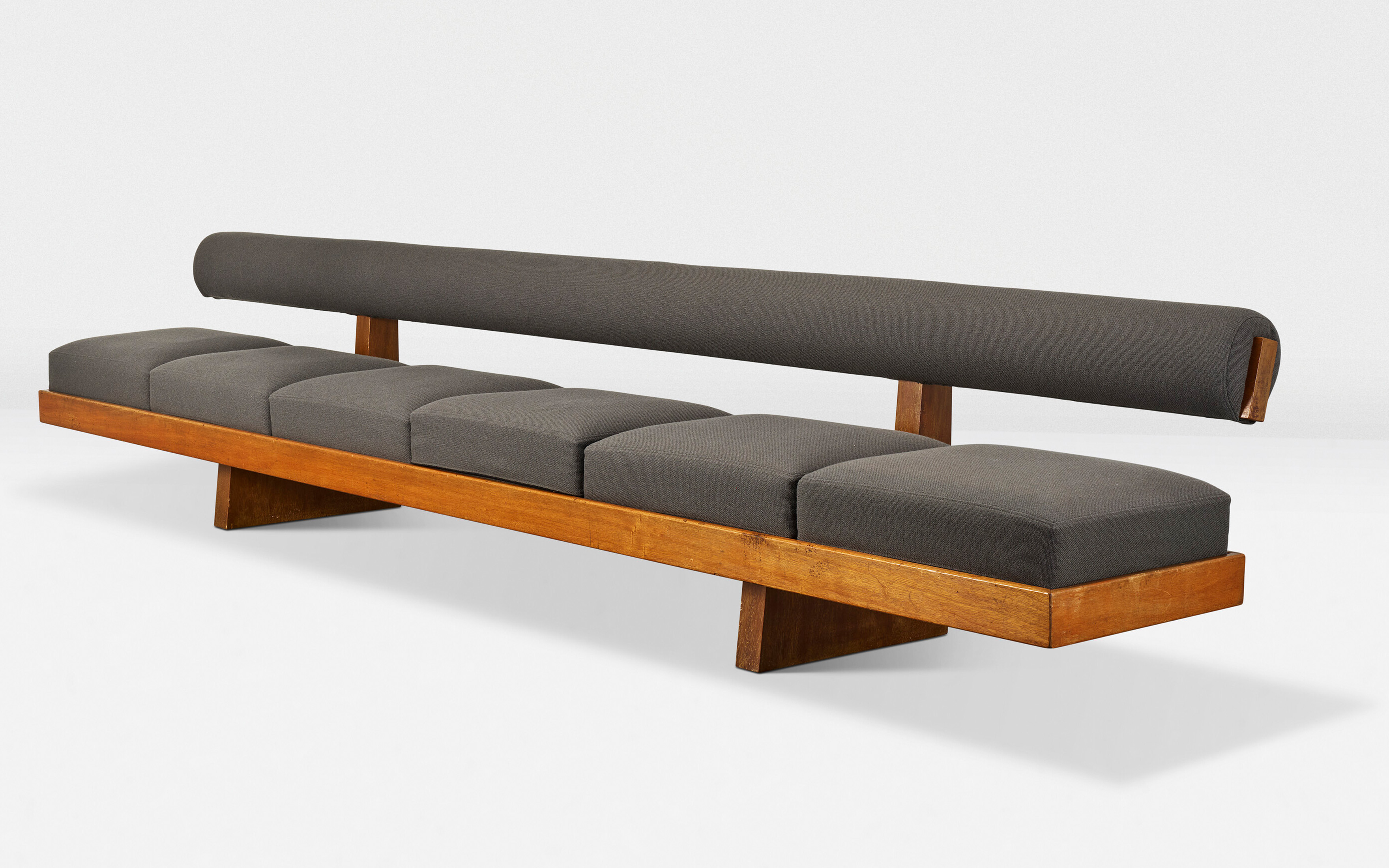 Charlotte Perriand, Bench made for the cafeteria of the headquarters of the Sandoz Pharmaceutical Laboratories, circa 1967, offered in Design on 21 May 2025 at Christie's in Paris