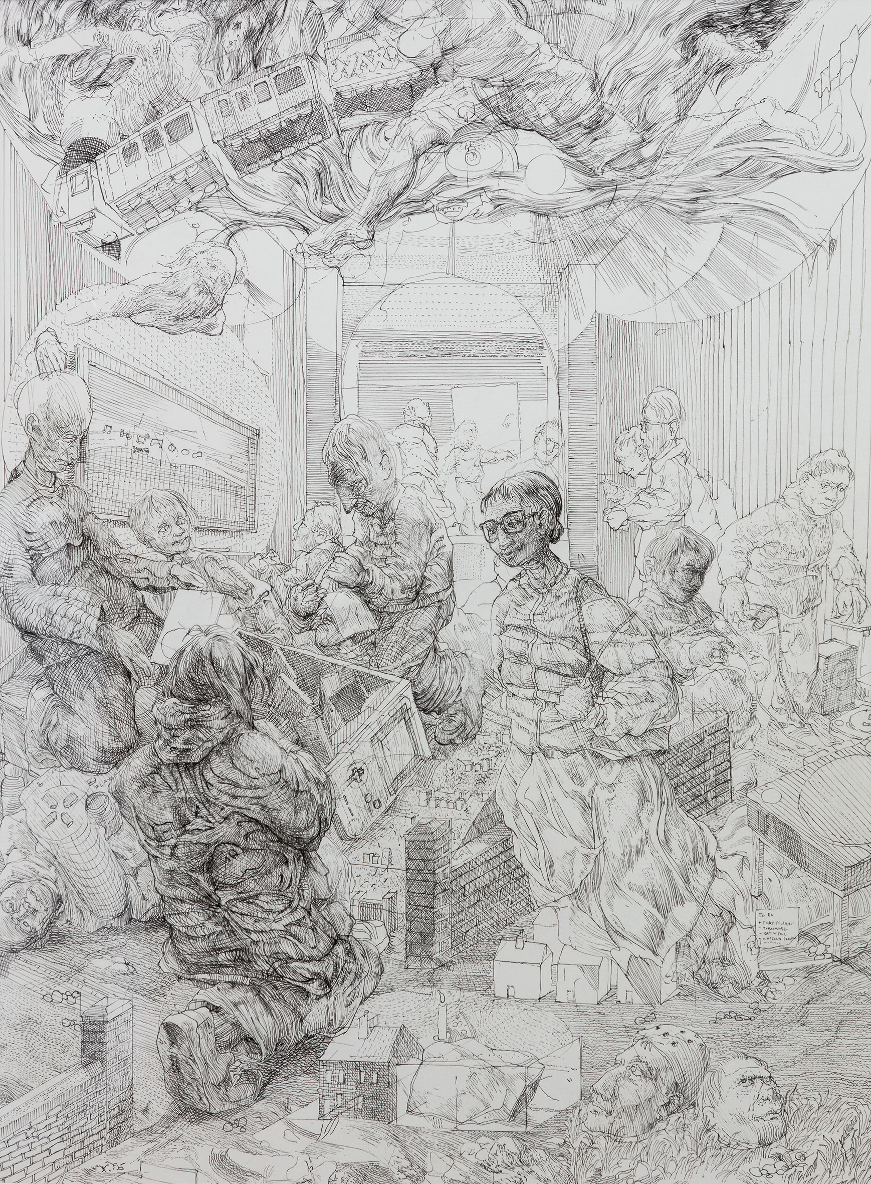 Louis Pohl Koseda, Never Leave Dagenham, 2024, in The Power of Drawing: Marking 25 Years of the Royal Drawing School