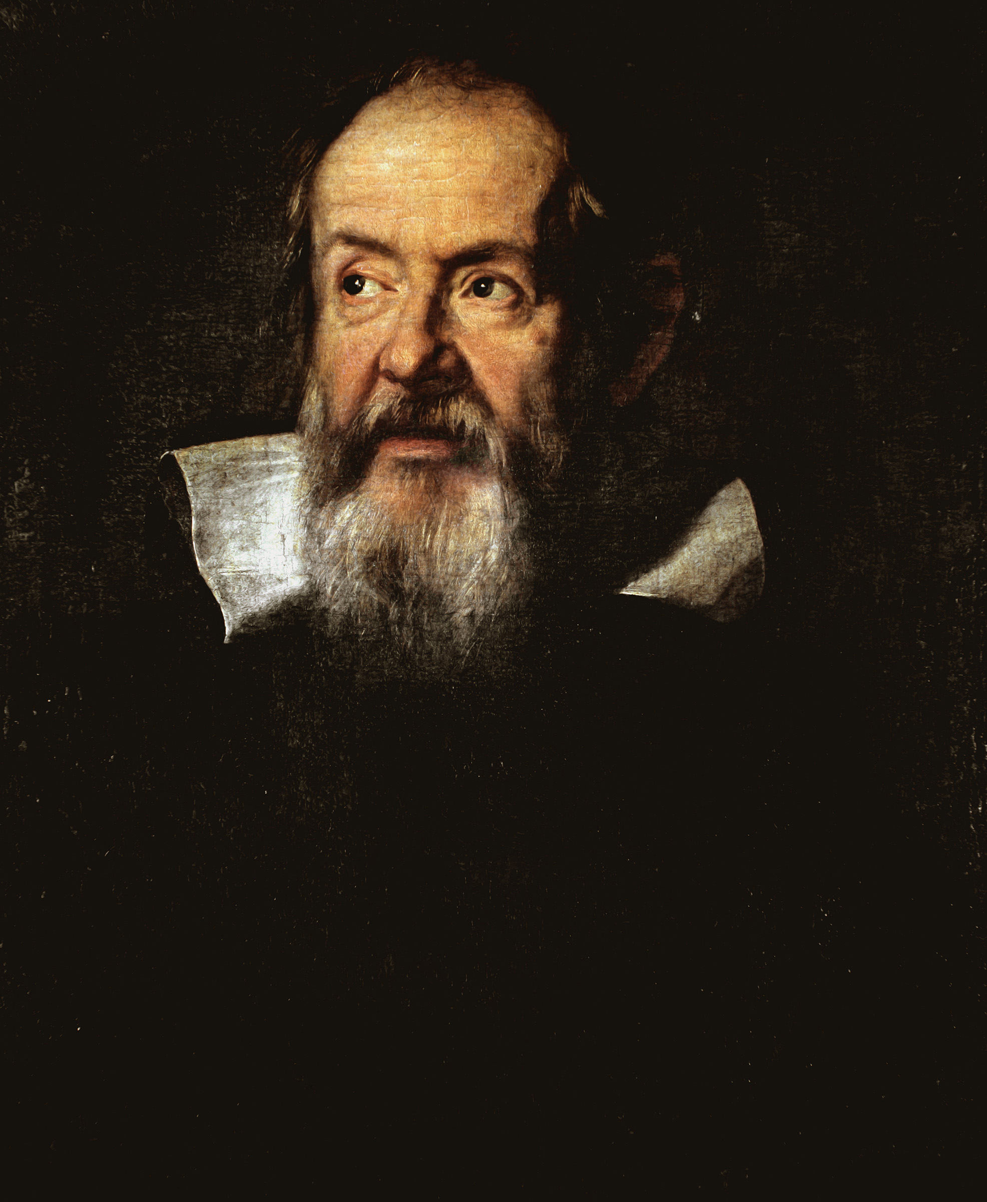 A portrait of Galileo Galilei by Justus Sustermans. Uffizi Gallery, Florence