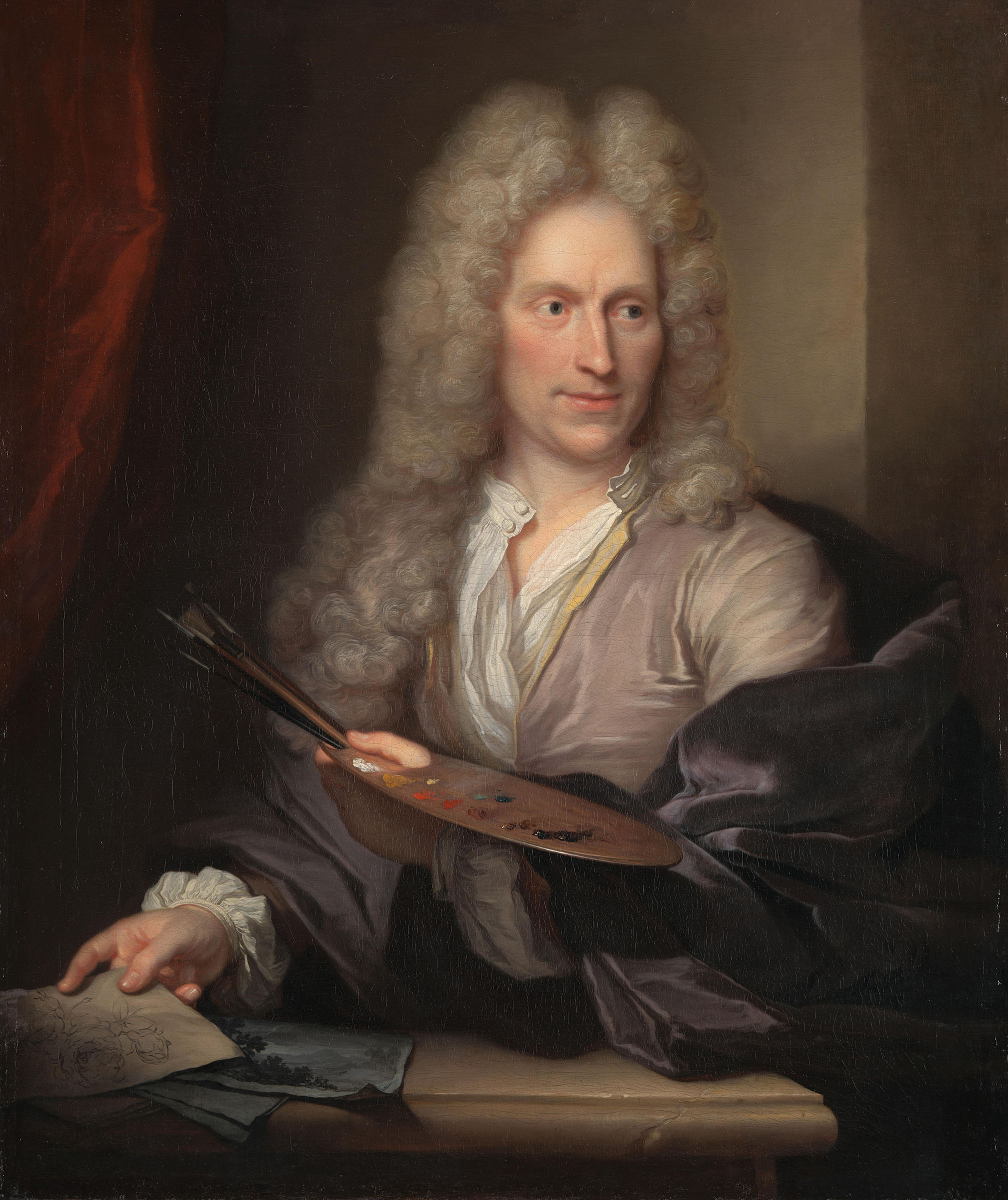 Arnold Boonen, Portrait of Jan van Huysum, circa 1720, Rijksmuseum, Amsterdam