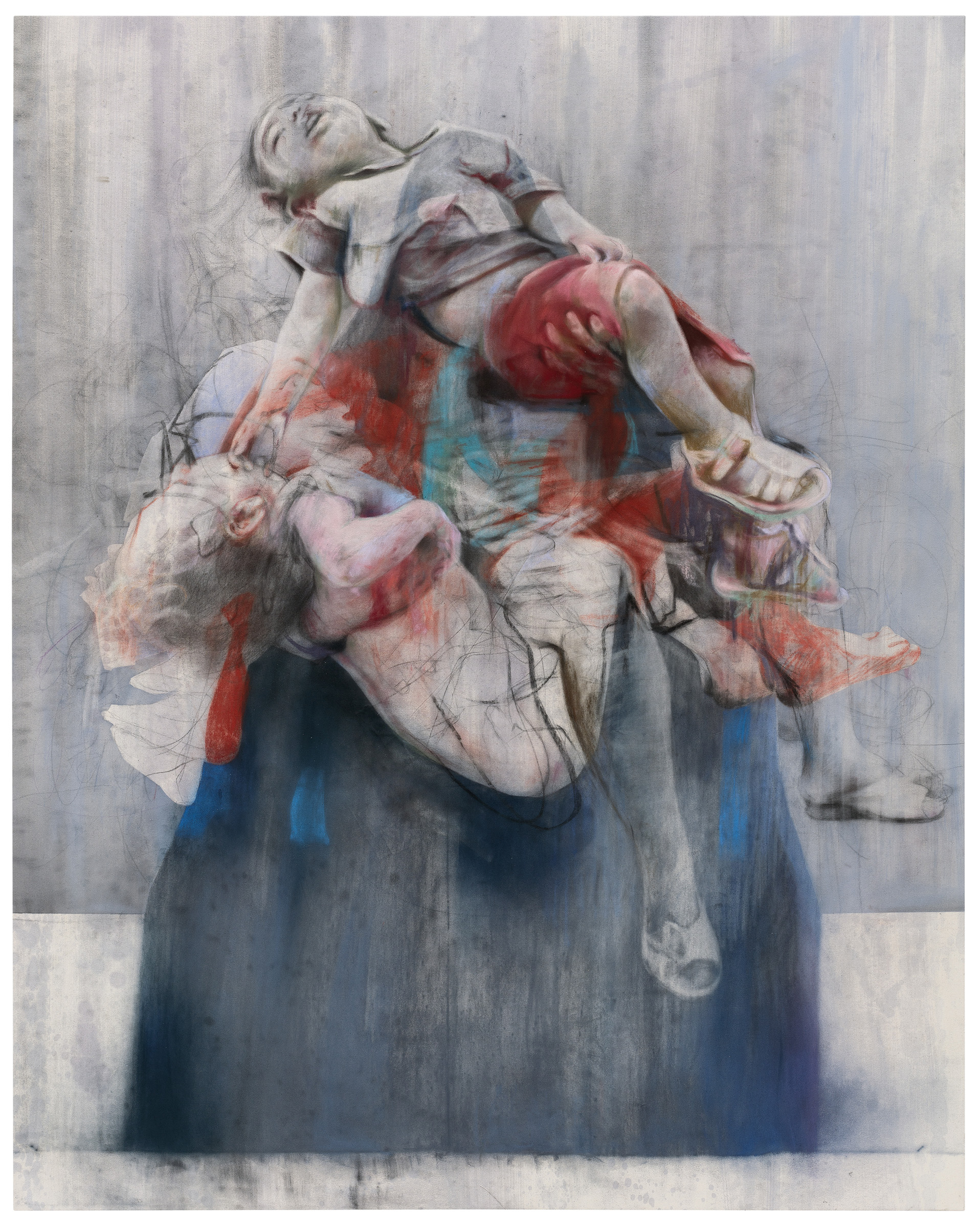 Jenny Saville, Aleppo, 2017-18. On view in Jenny Saville: The Anatomy of Painting at the National Portrait Gallery, London