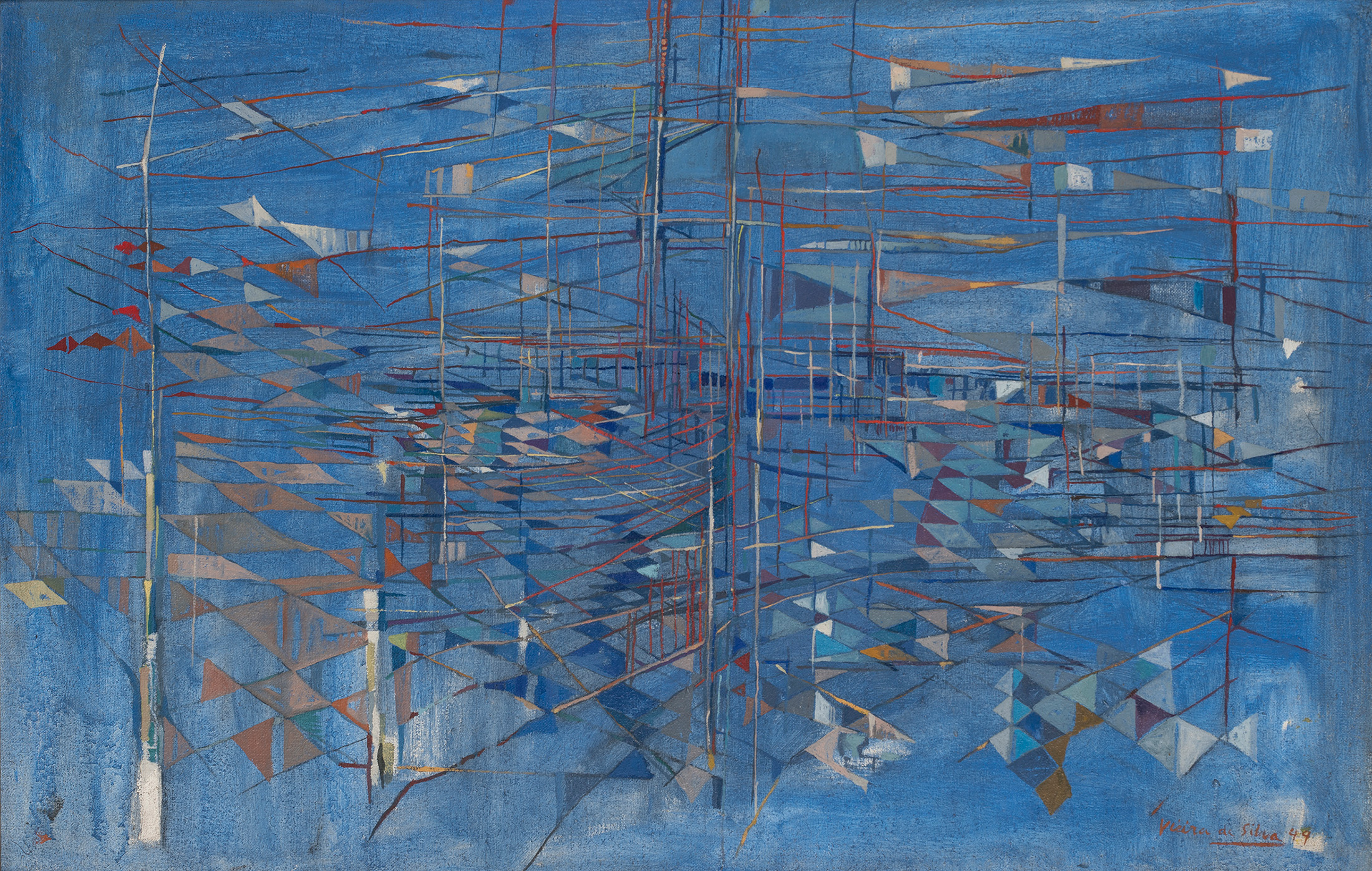 Maria Helena Vieira da Silva, Venetian Celebration (Fete venitienne), 1949, Peggy Guggenheim Collection, Venice