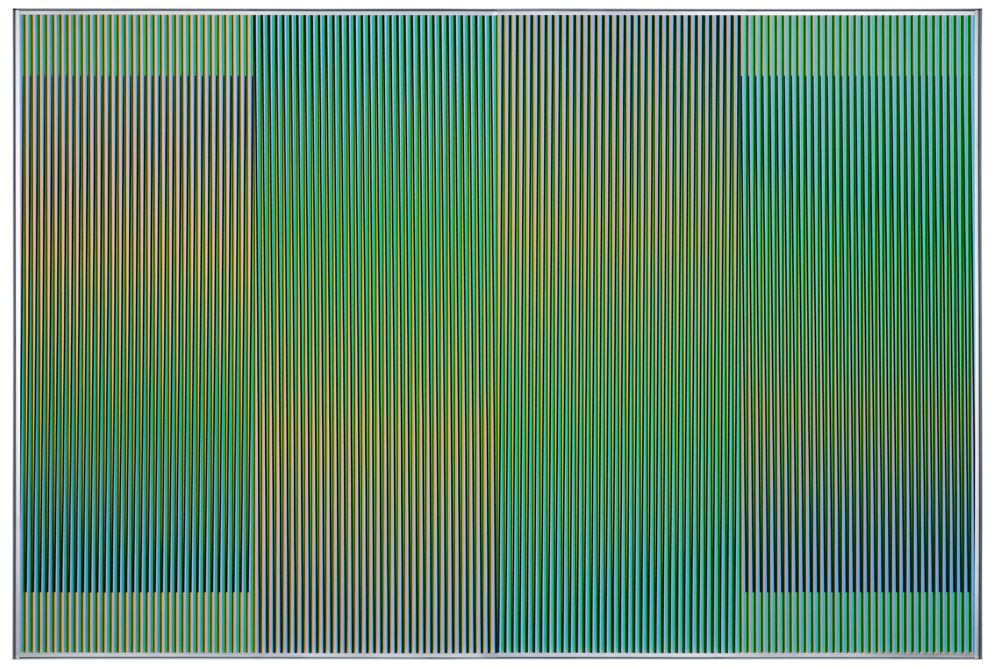 Carlos Cruz-Diez, Physichromie, 2013, Villa Carmignac, Porquerolles Island, France
