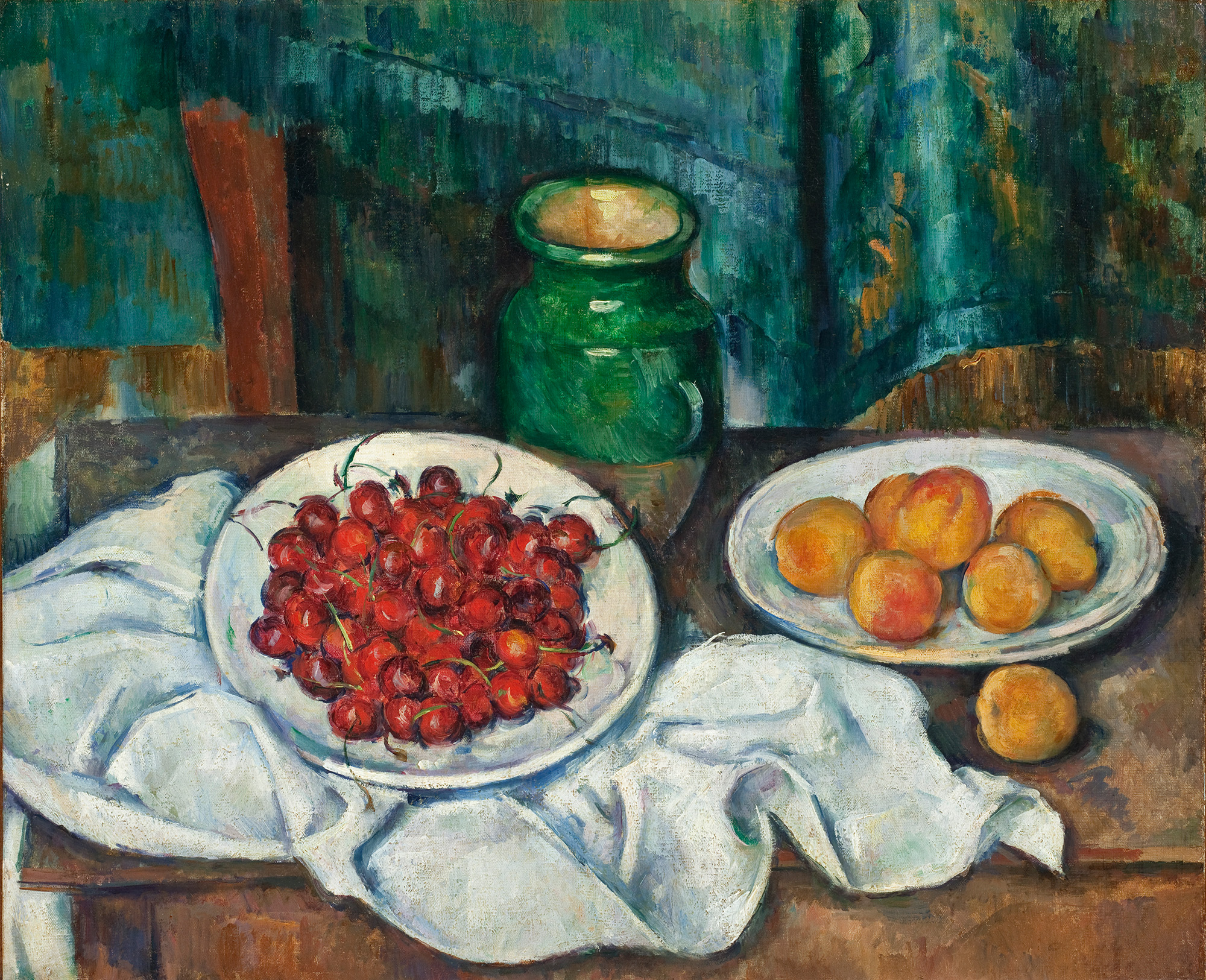 Paul Cezanne, Still Life With Cherries and Peaches, Musee Granet, Aix-en-Provence, France