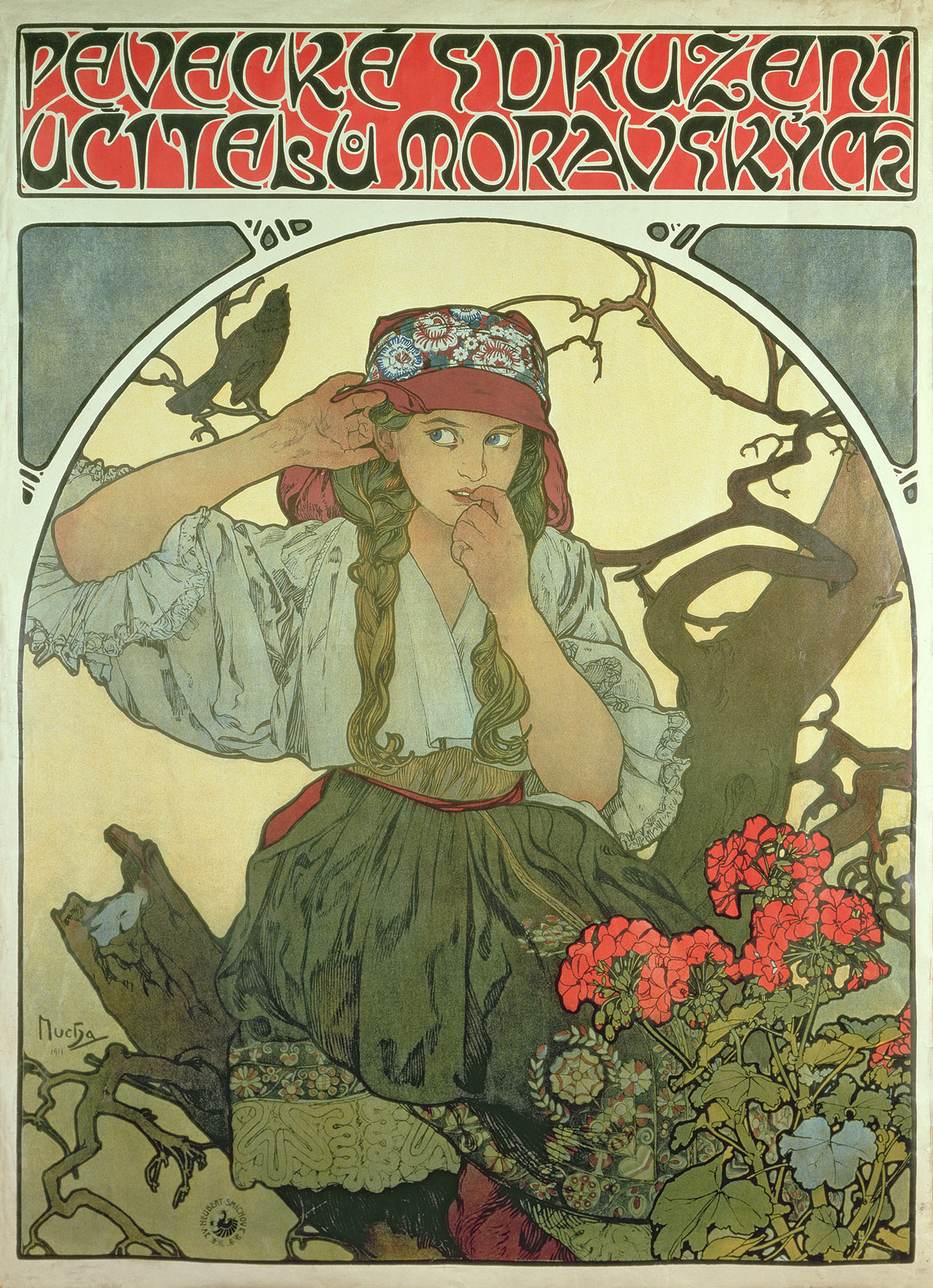 Alphonse Mucha, Moravian Teachers' Choir, 1911