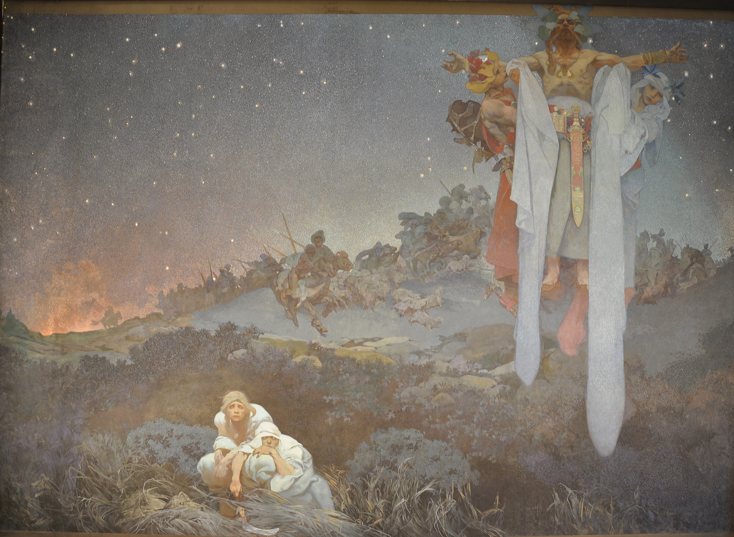 Alphonse Mucha, The Slav Epic, Cycle No. 1 - Slavs in their Original Homeland, 1912