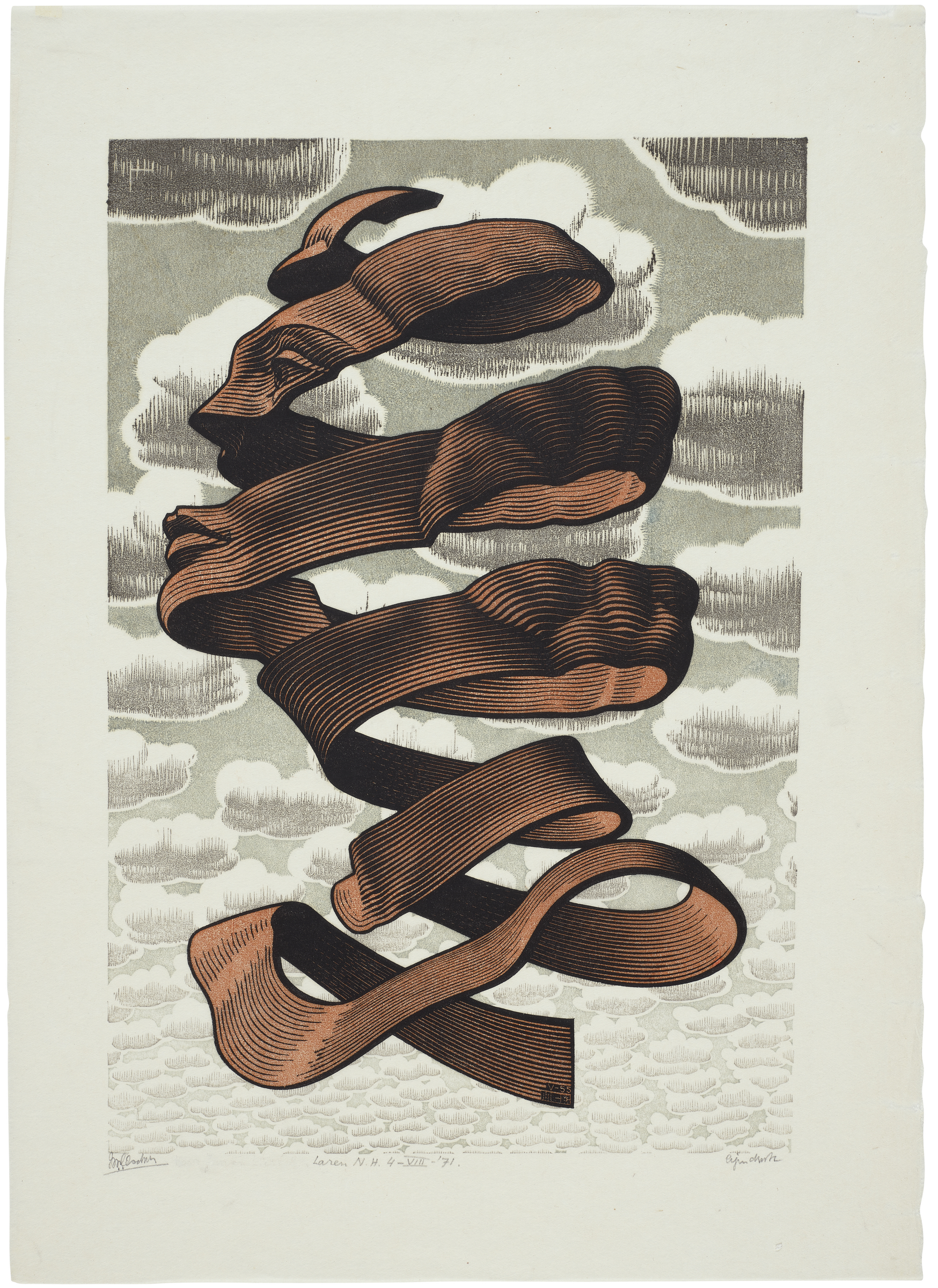 Maurits Cornelis Escher (1898-1972), Rind, 1955